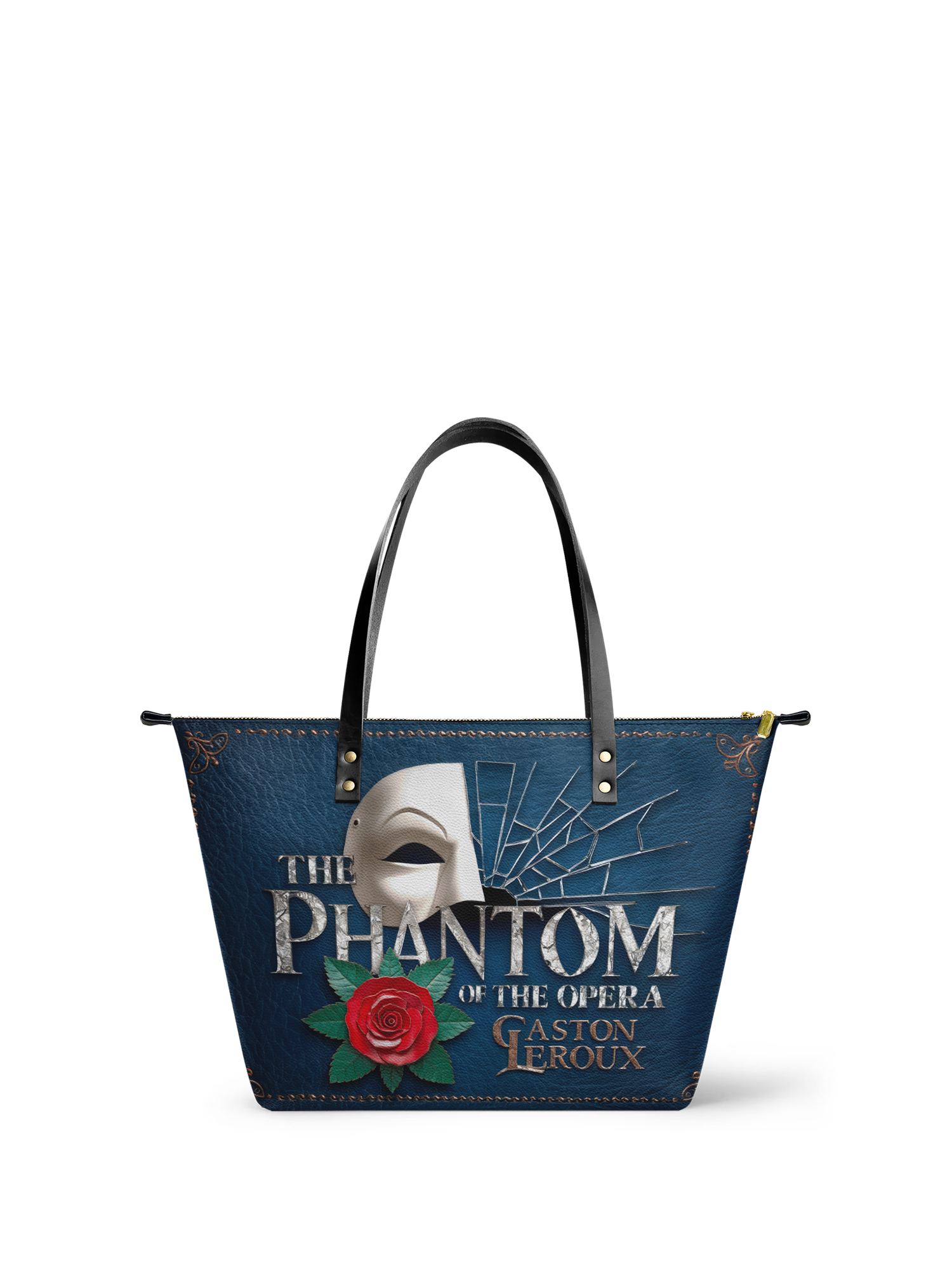 "The Phantom Of The Opera" Leather Tote Bag