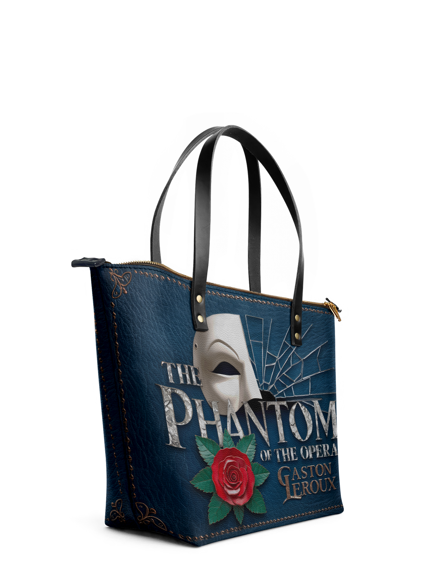 "The Phantom Of The Opera" Leather Tote Bag