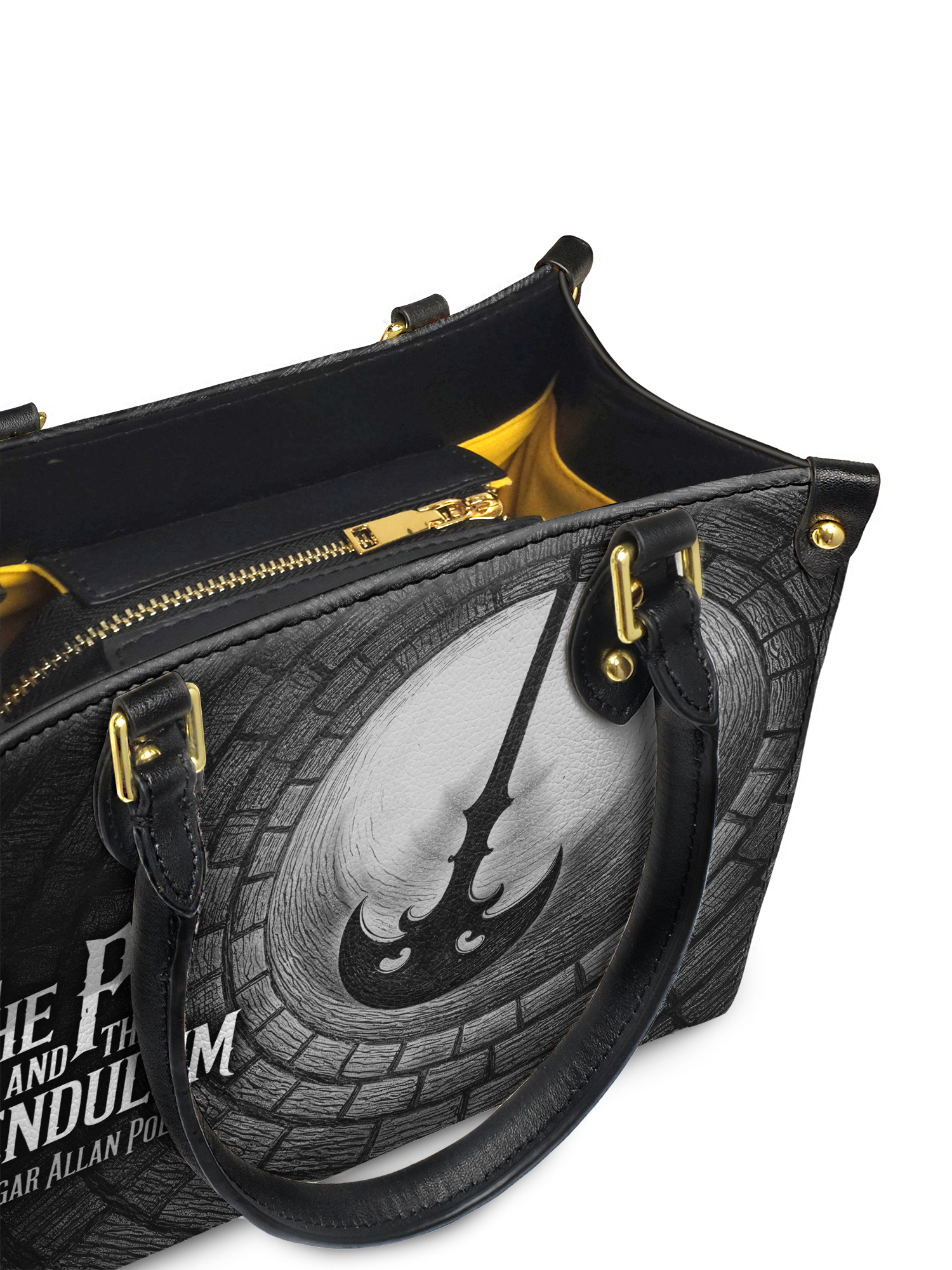 "The Pit And The Pendulum" Small Leather Handbag Today's Deal