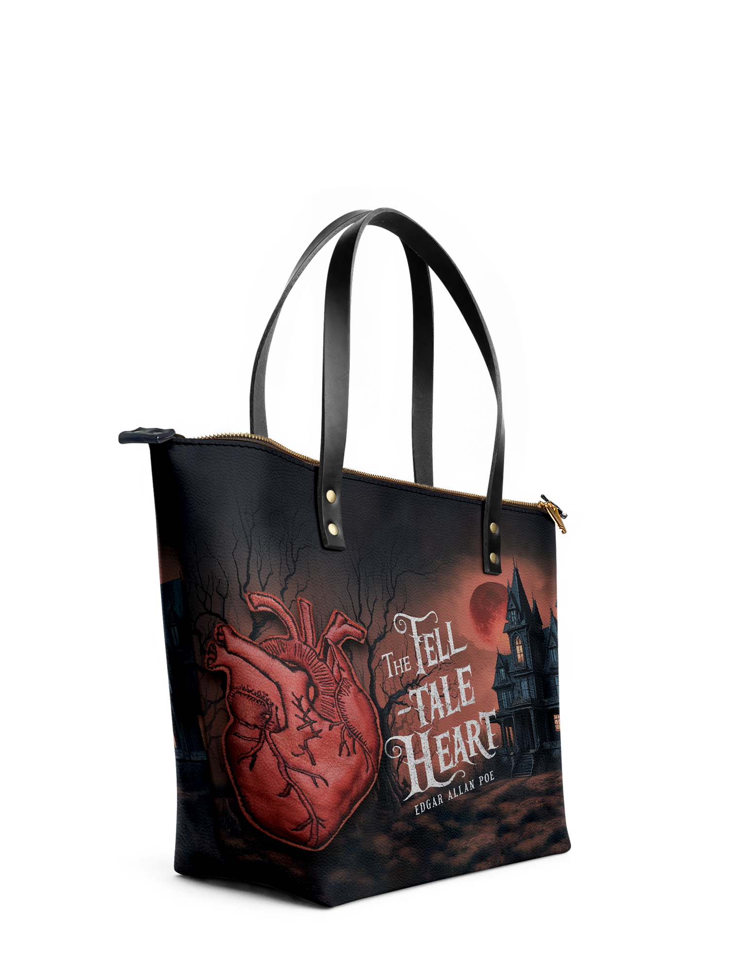 "The Tell-Tale Heart" Leather Tote Bag