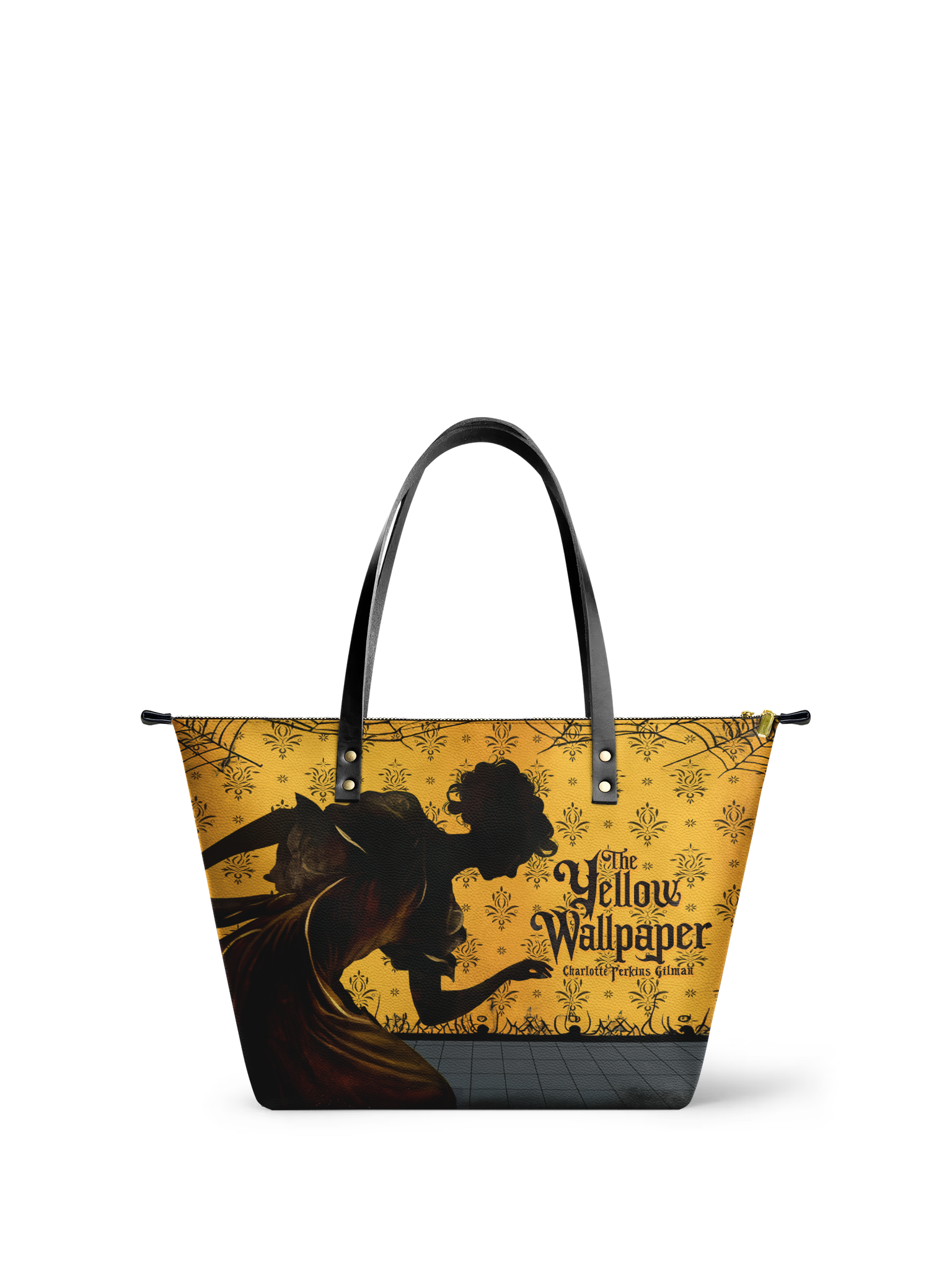 "The Yellow Wallpaper" Leather Tote Bag