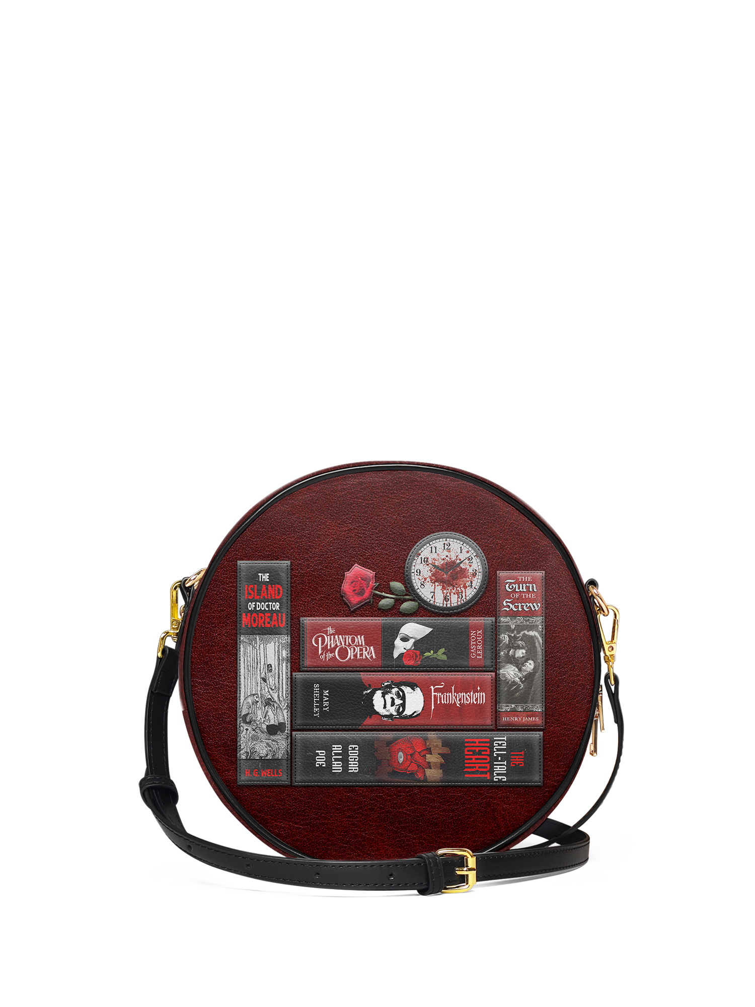 "The Crimson Codex" Circle Crossbody Bag Today's Deal