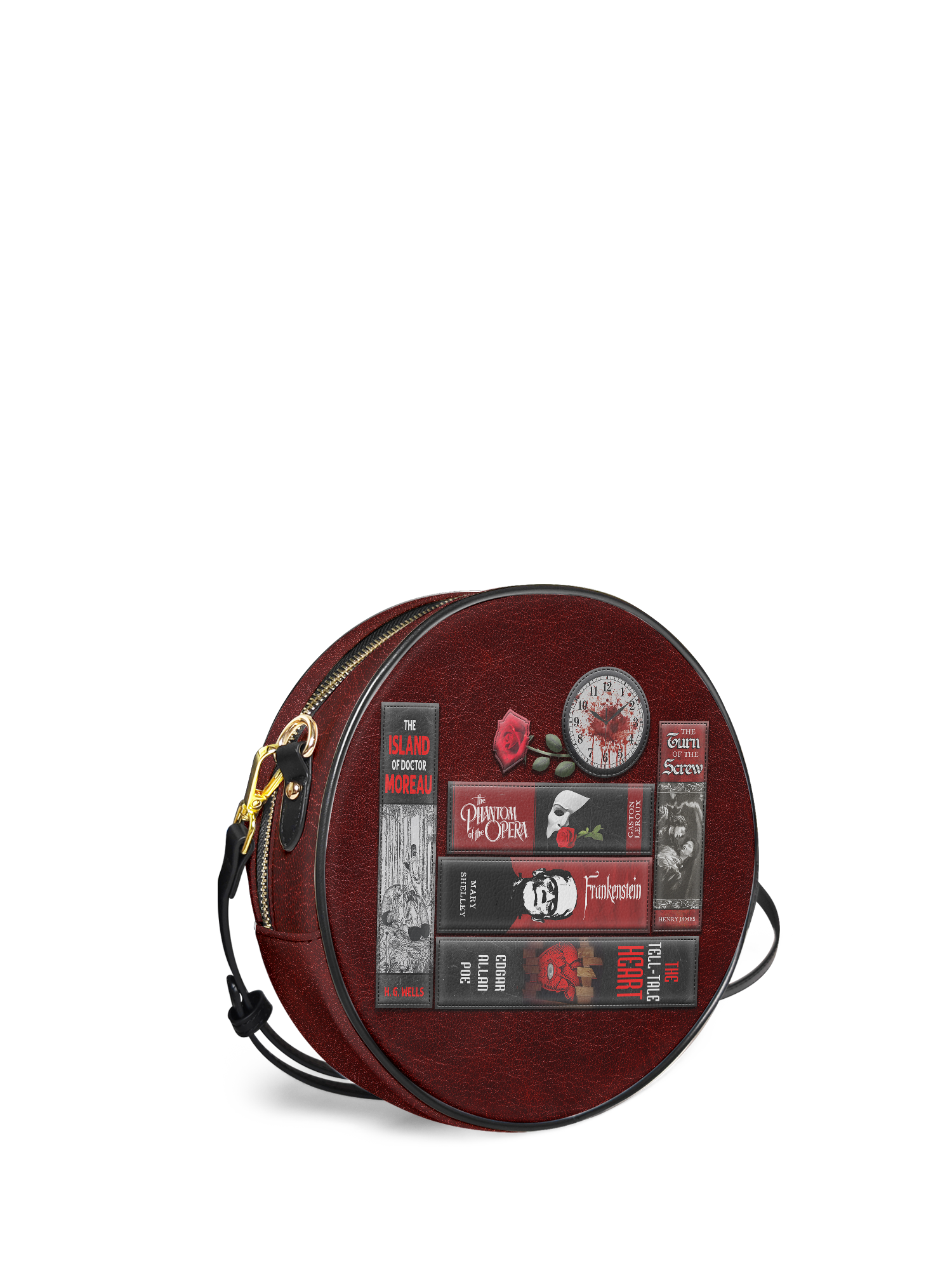 "The Crimson Codex" Circle Crossbody Bag Today's Deal