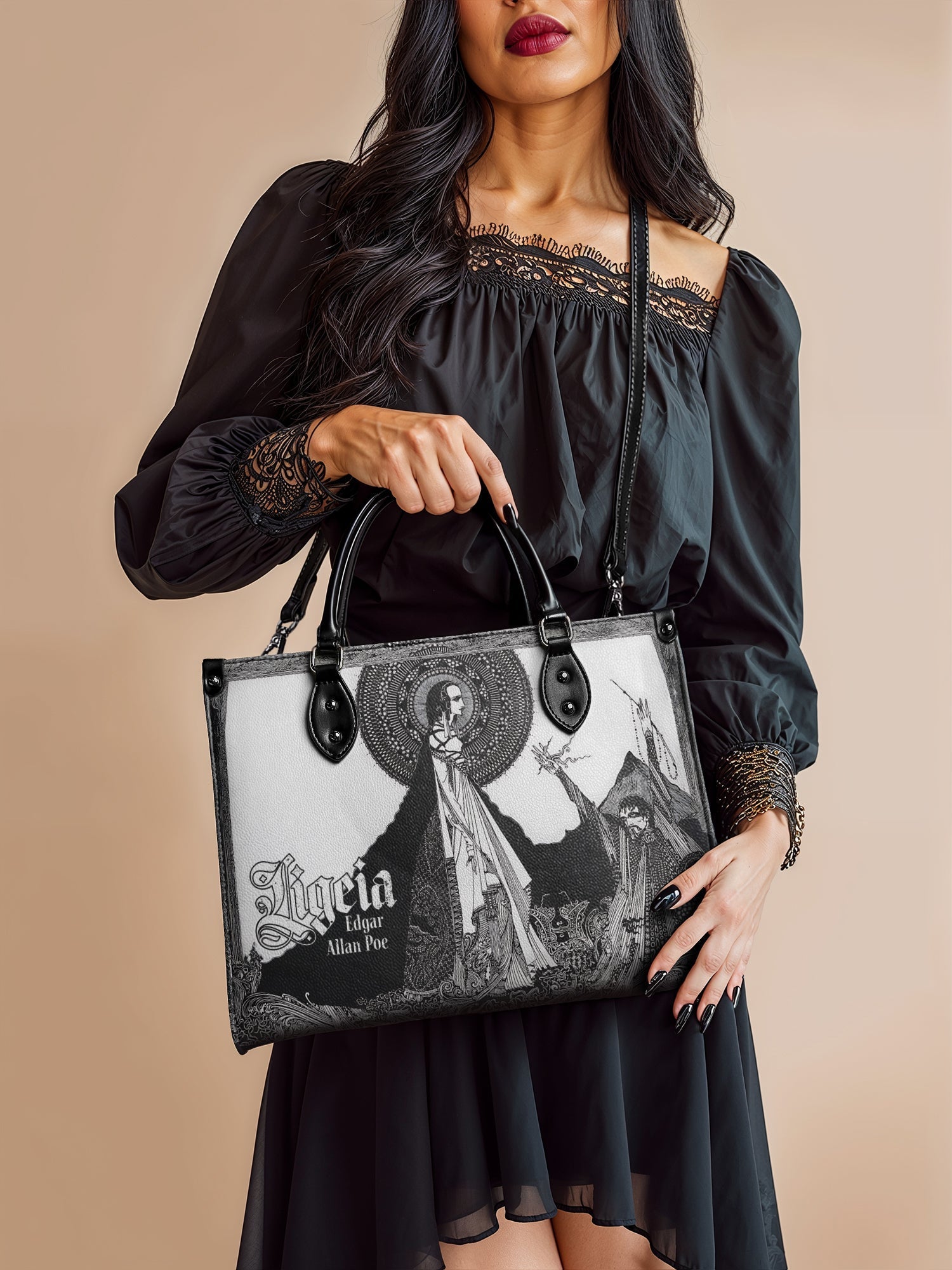 "Ligeia" Leather Handbag Today's Deal