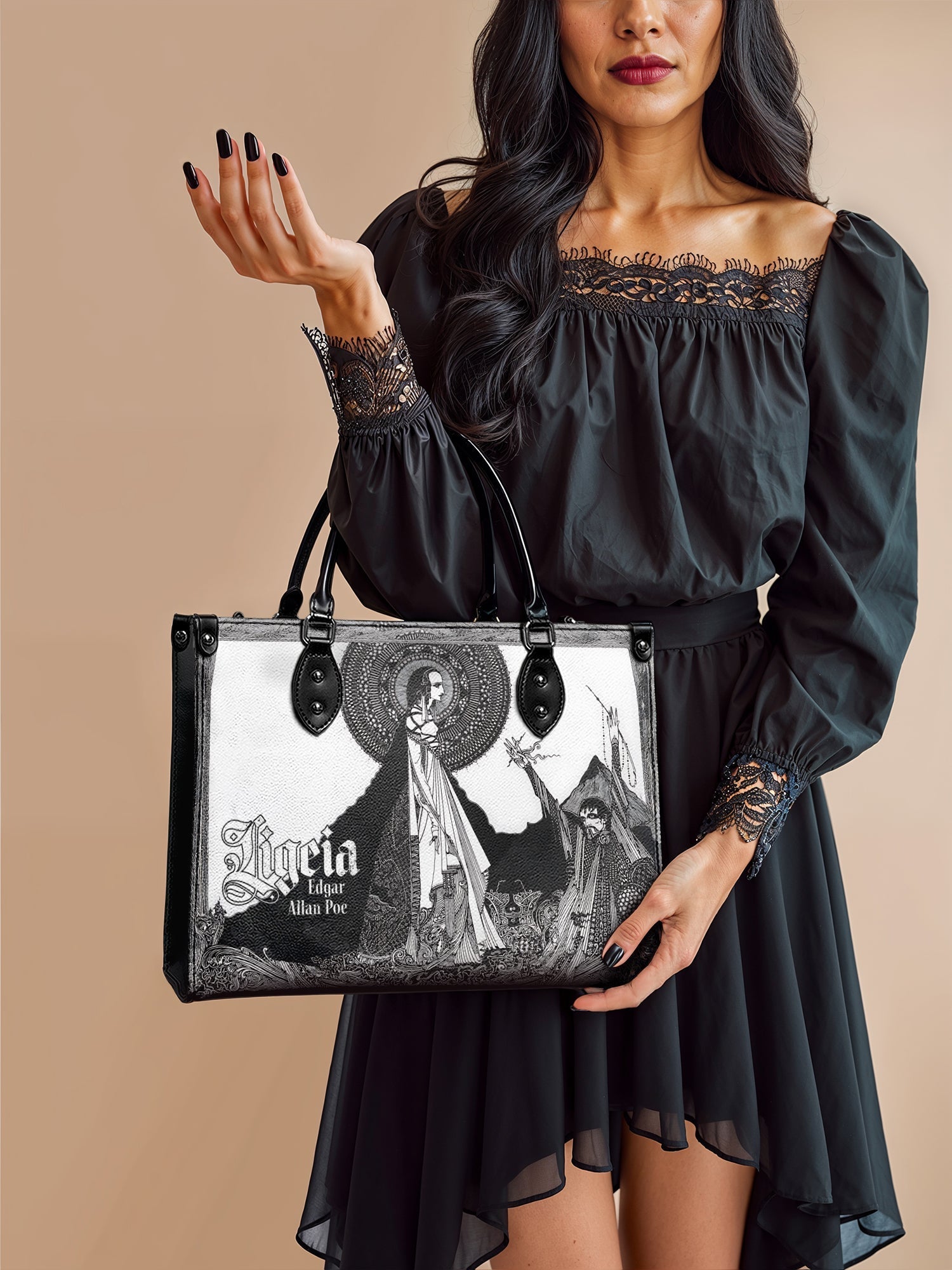 "Ligeia" Leather Handbag Today's Deal