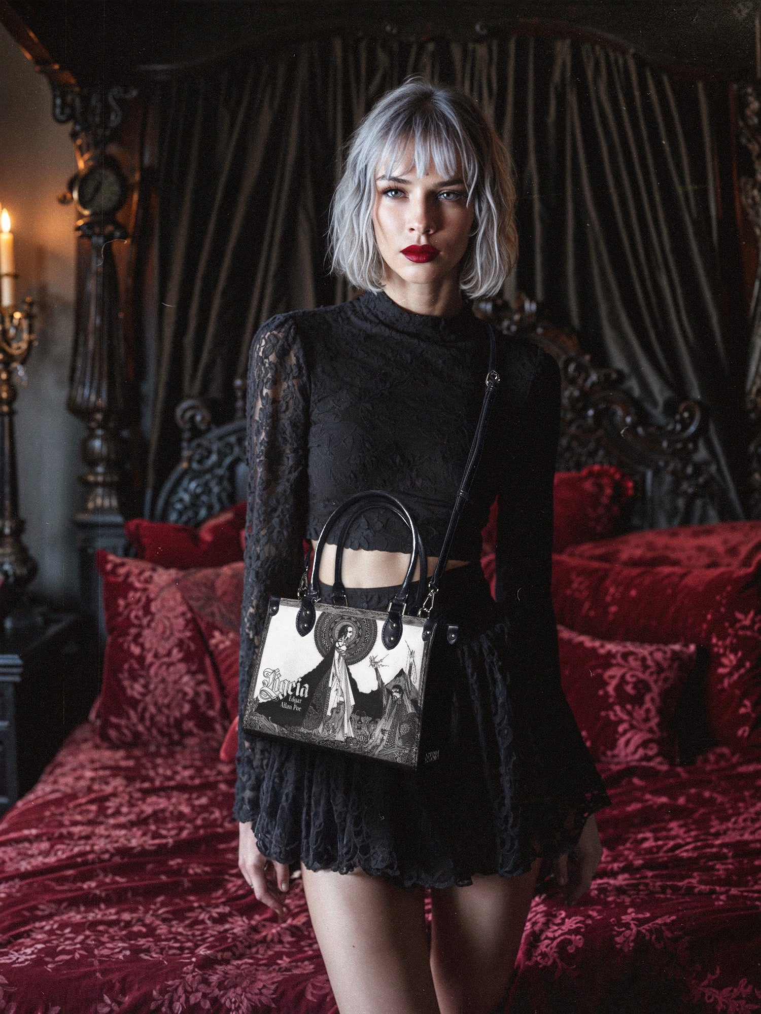 "Ligeia" Small Leather Handbag Deal