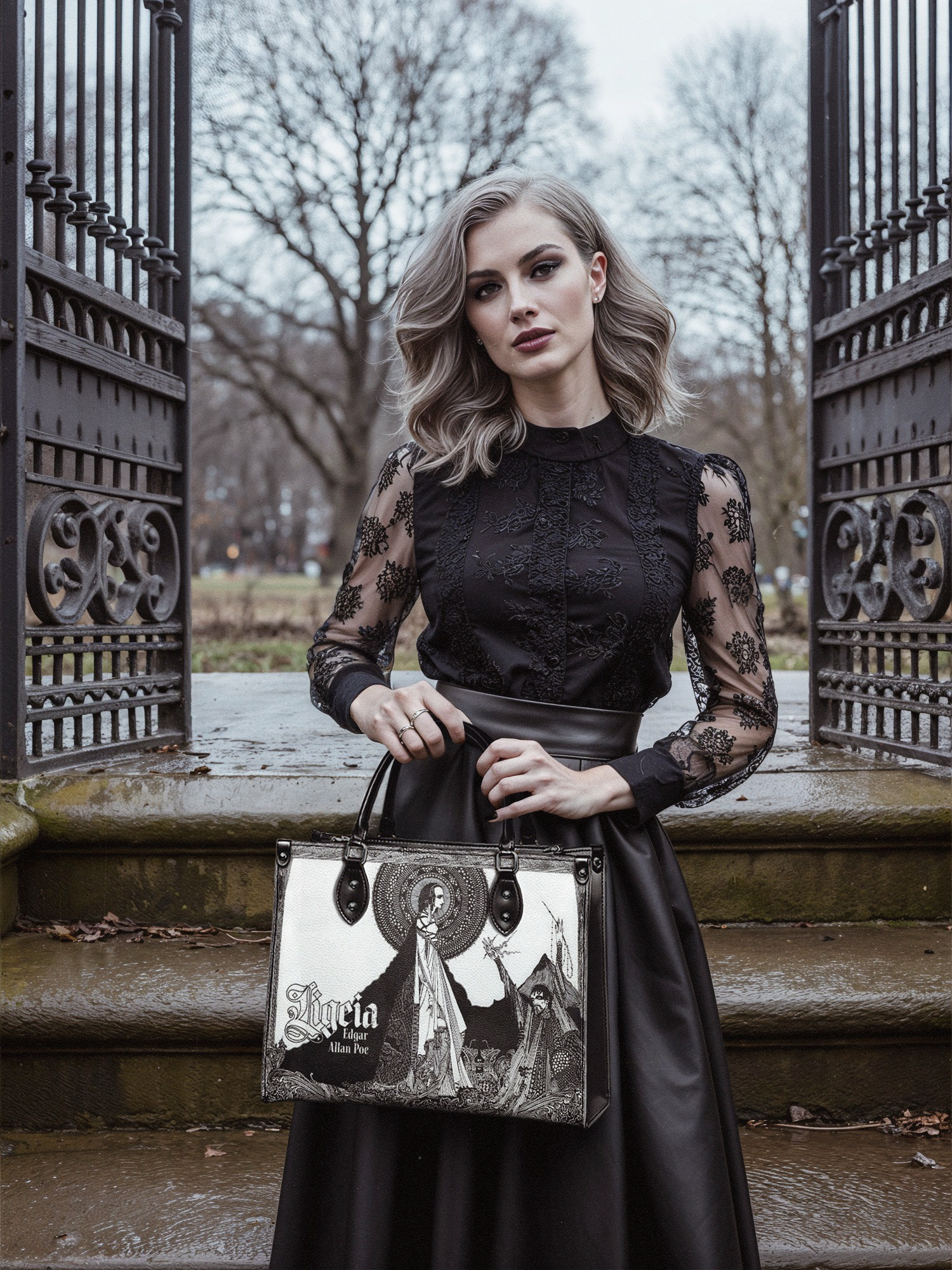 "Ligeia" Leather Handbag Today's Deal