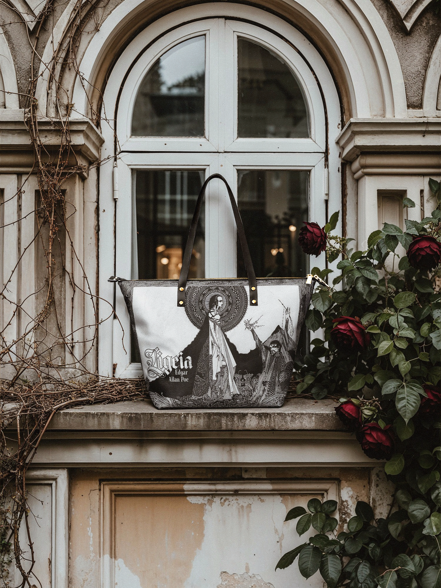 "Ligeia" Leather Tote Bag Today's Deal