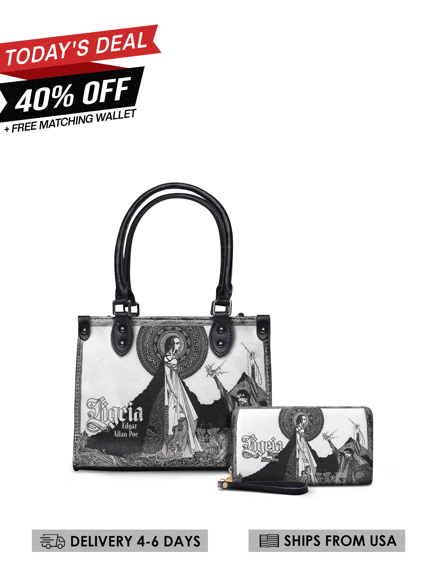 "Ligeia" Small Leather Handbag Today's Deal