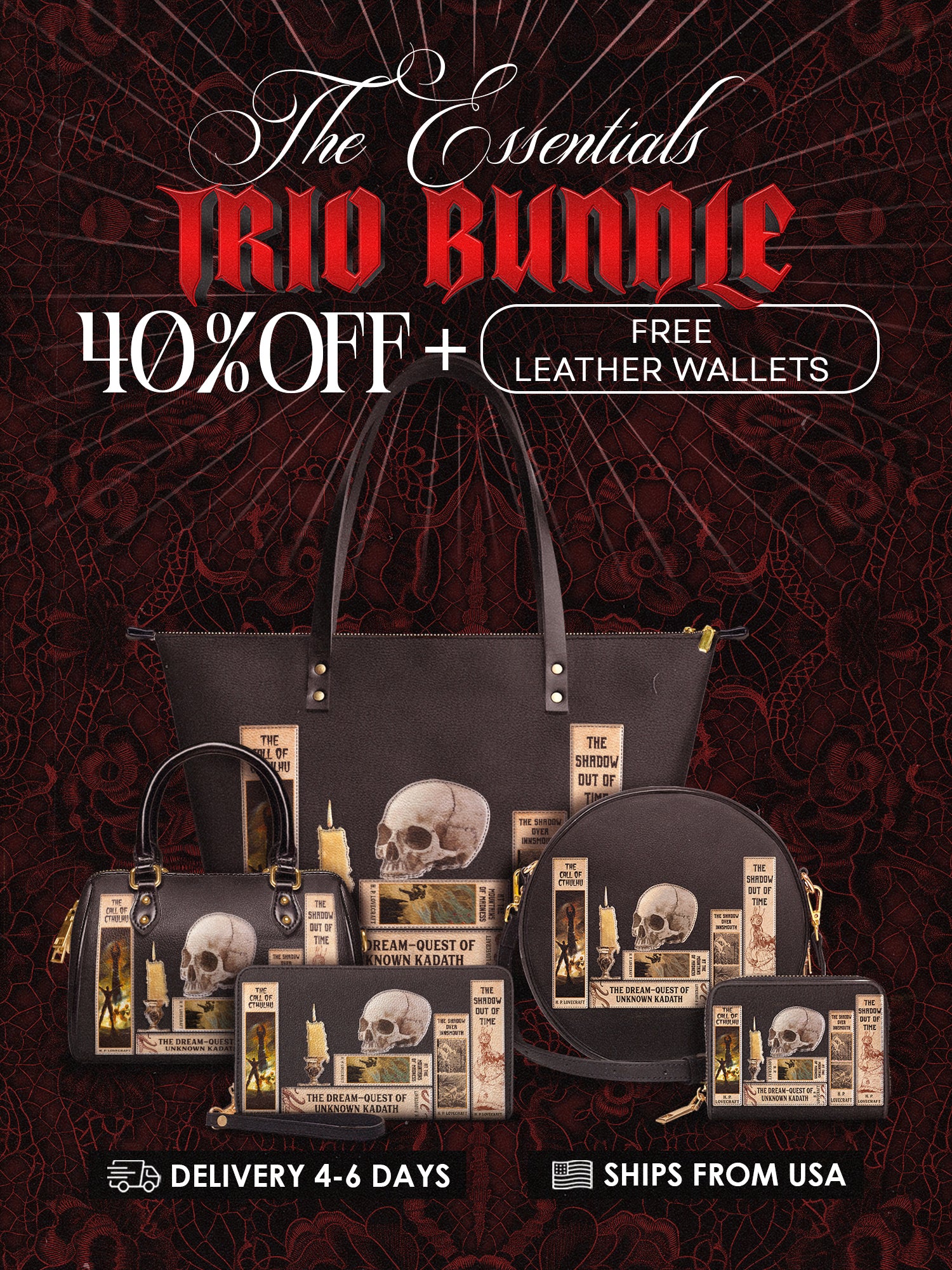 Lovecraftian Black The Essentials Trio Bundle