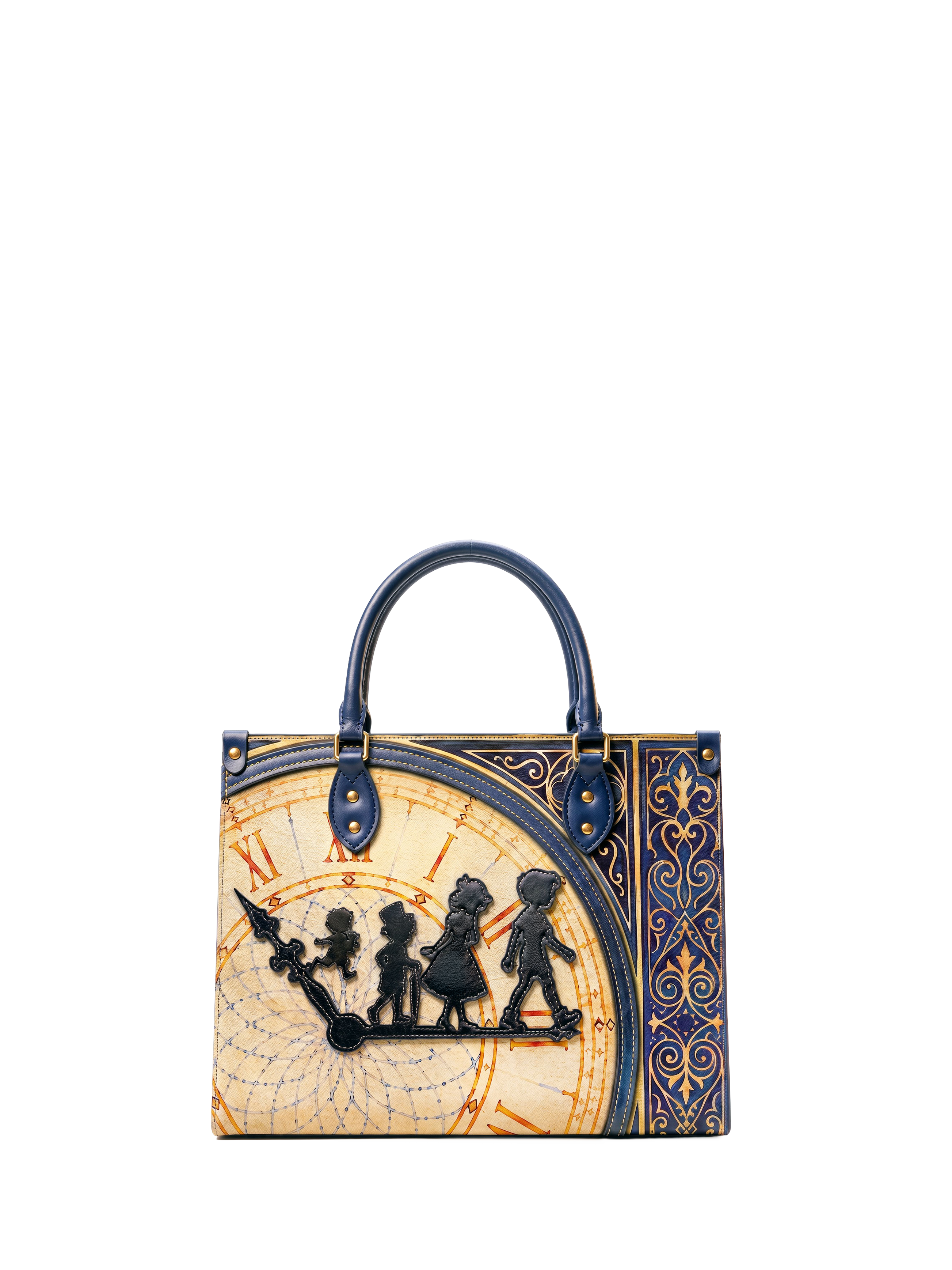 “Going To Neverland” Applique Leather Handbag