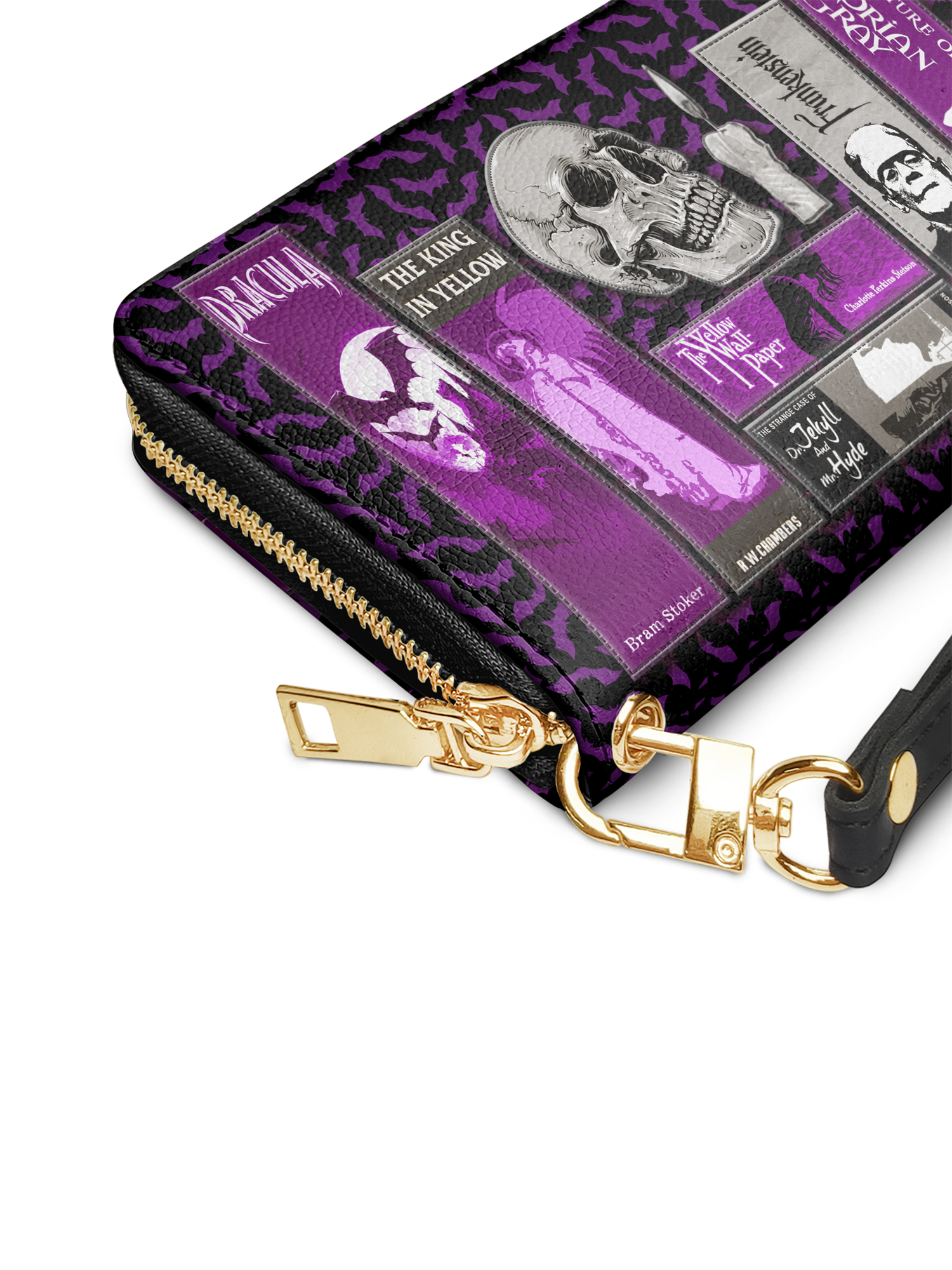 "The Codex of Gothic Tales" Violet Echo Wallet