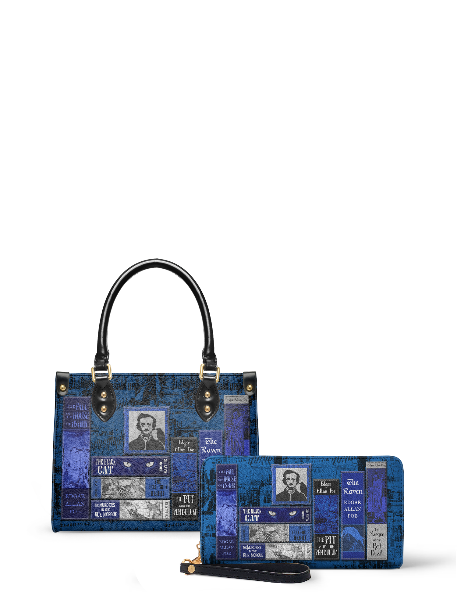 "Poe's Library" Midnight Ink Small Leather Handbag Deal