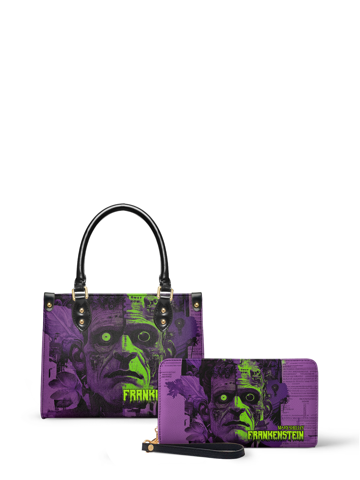 "Frankenstein" Lablight Violet Small Leather Handbag Deal