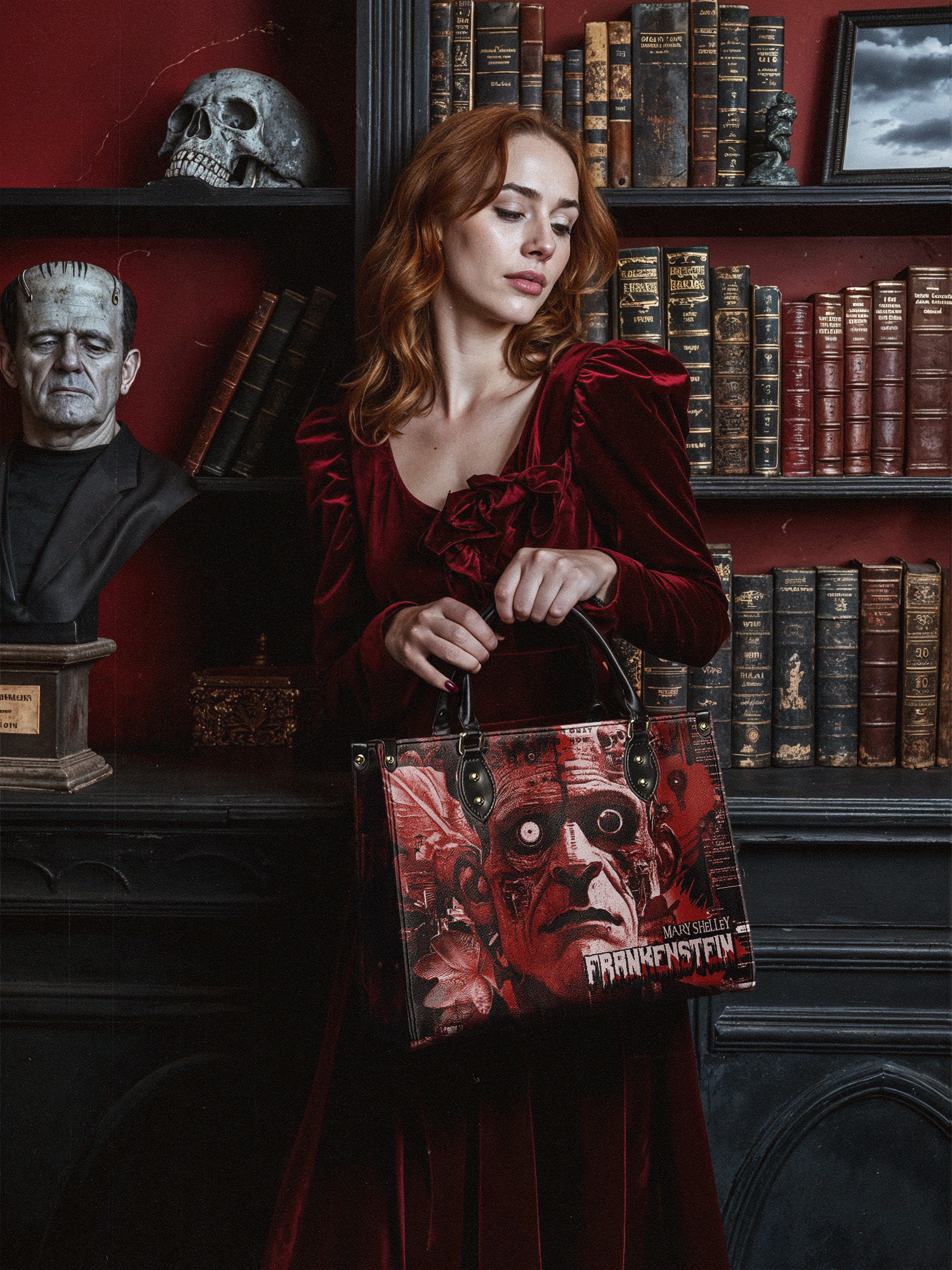 "Frankenstein" Heart Surge Leather Handbag Deal
