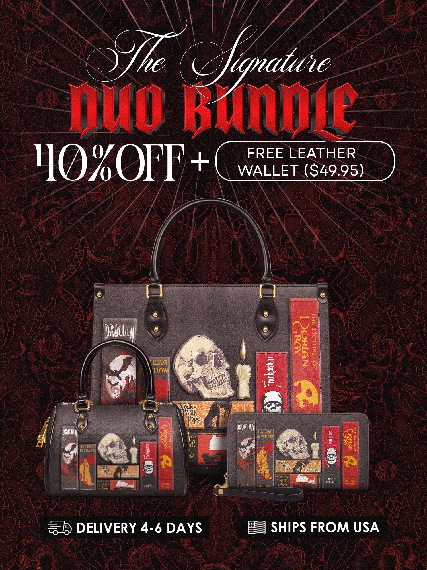 "The Codex of Gothic Tales" Deadlight Black The Signature Duo Bundle