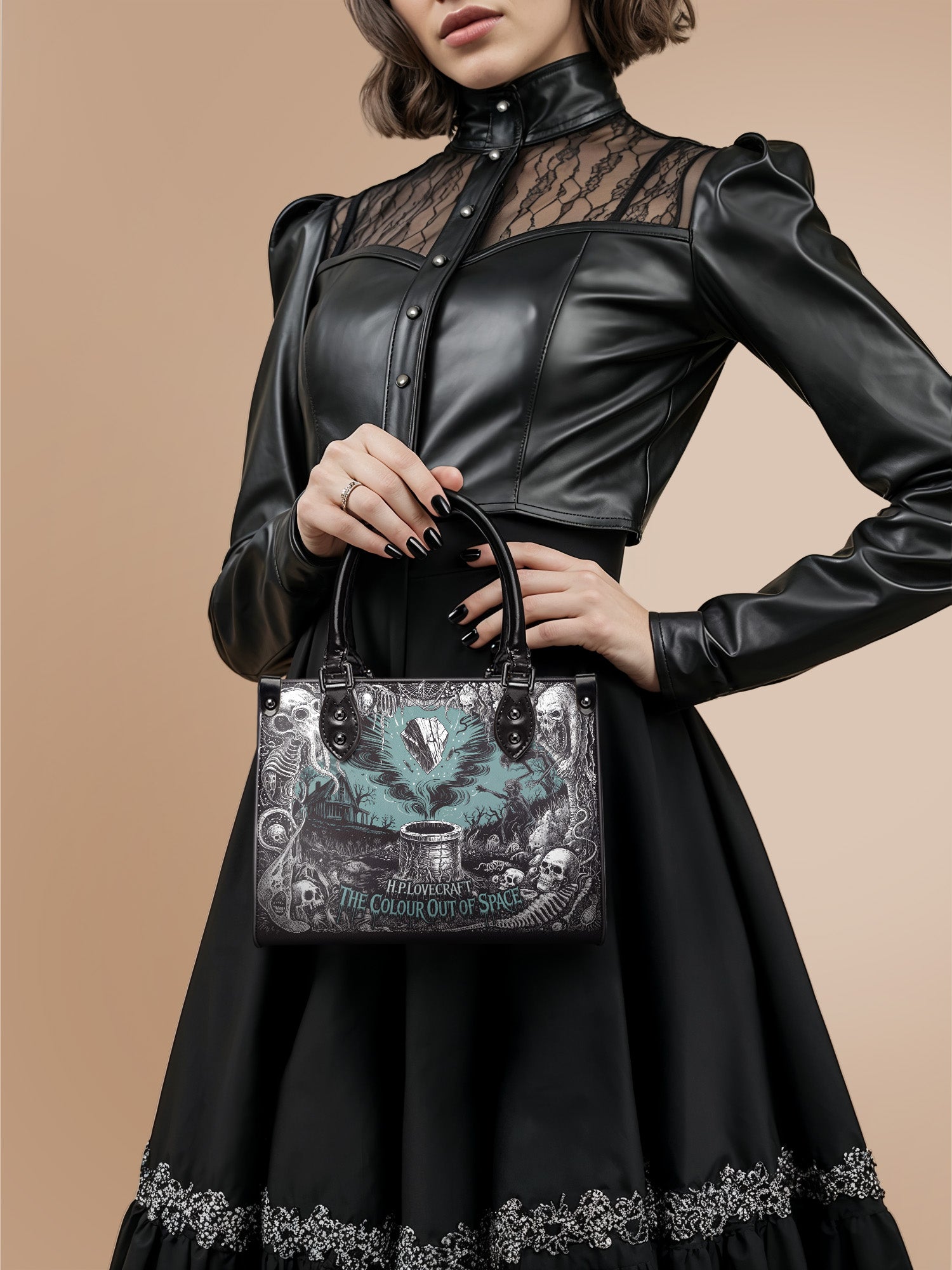 "The Colour Out Of Space" Small Leather Handbag Deal
