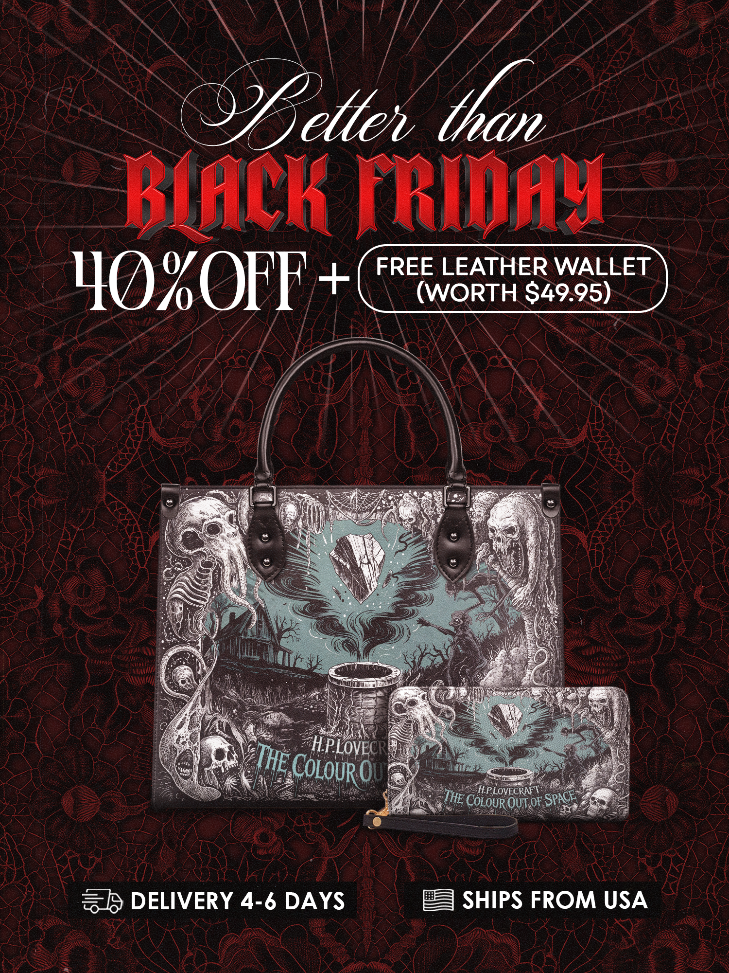 "The Colour Out Of Space" Leather Handbag Deal