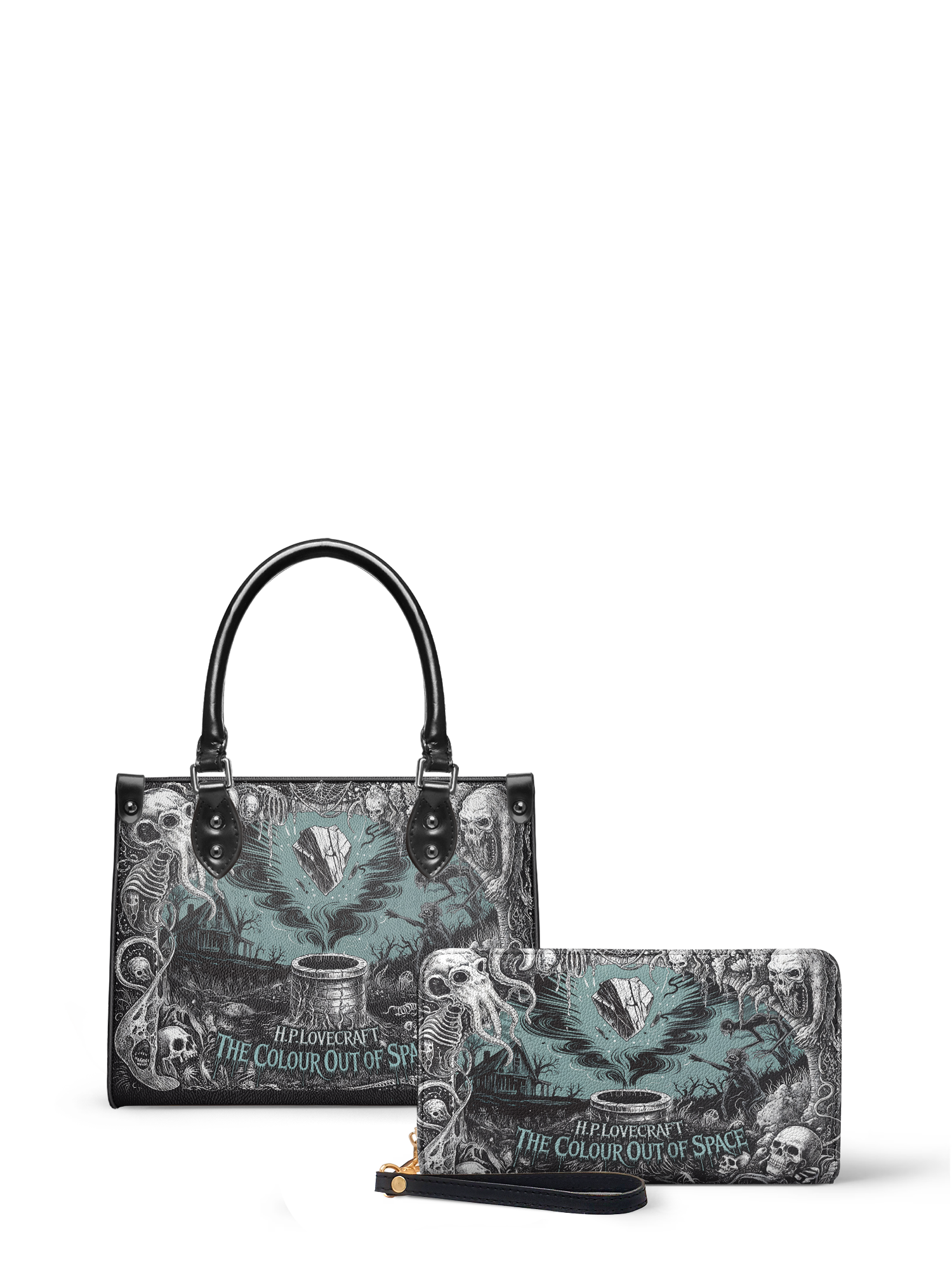 "The Colour Out Of Space" Small Leather Handbag Deal