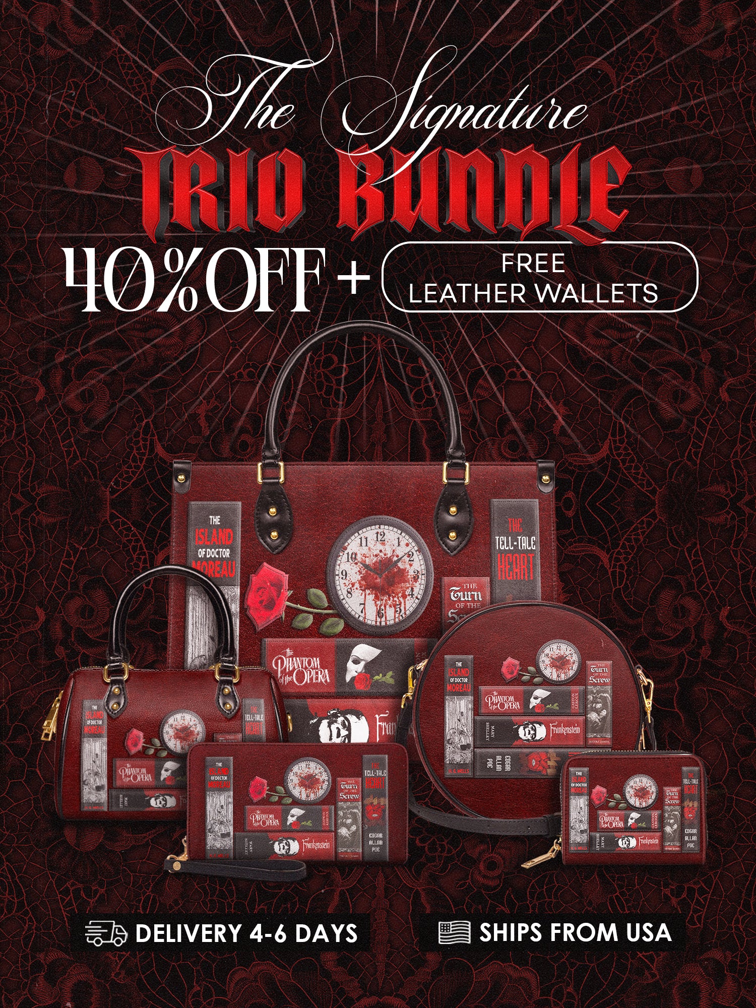 "The Crimson Codex" The Signature Trio Bundle