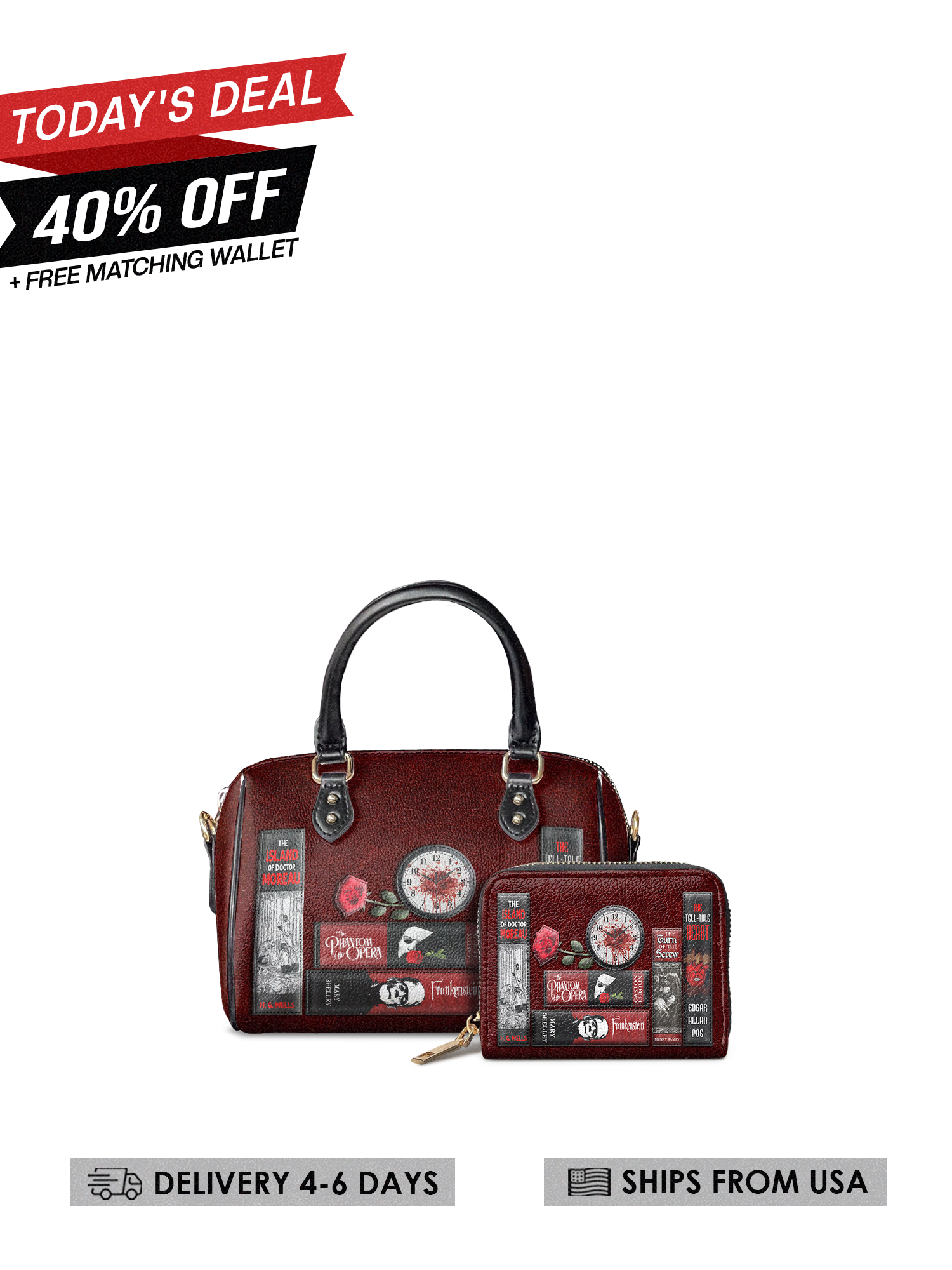 "The Crimson Codex" Mini Satchel Today's Deal