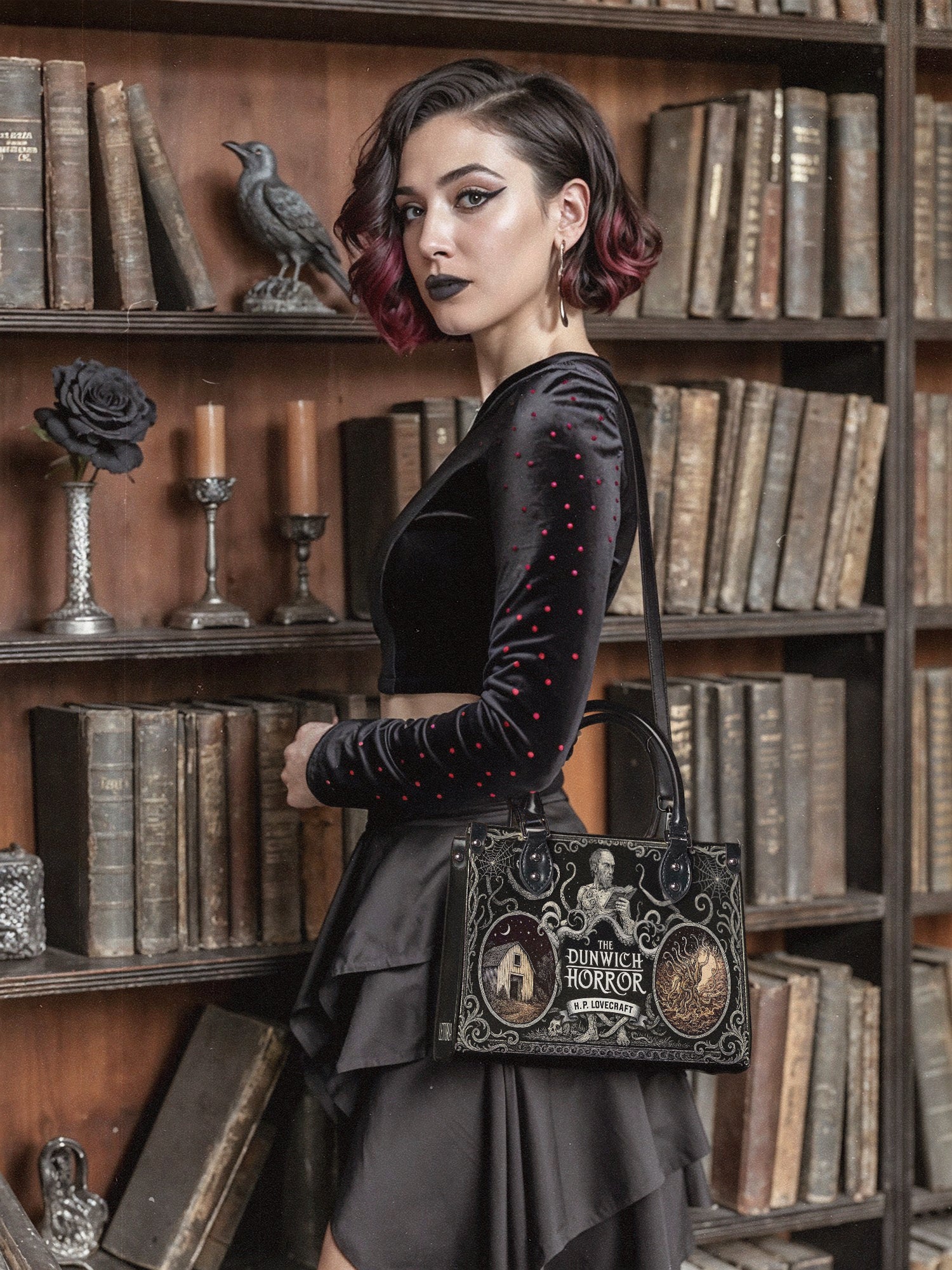 "The Dunwich Horror" Small Leather Handbag Deal