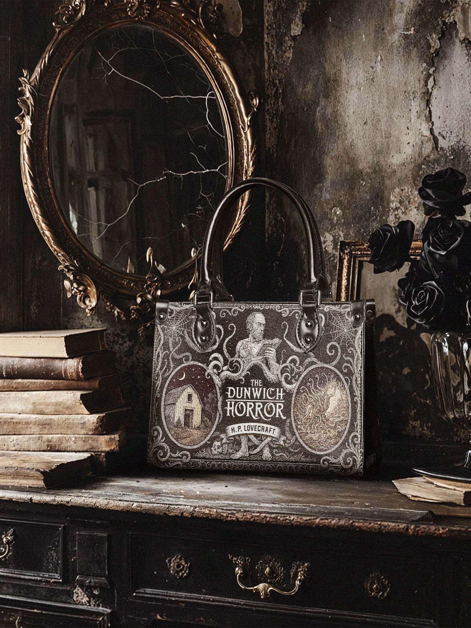 "The Dunwich Horror" Small Leather Handbag Deal
