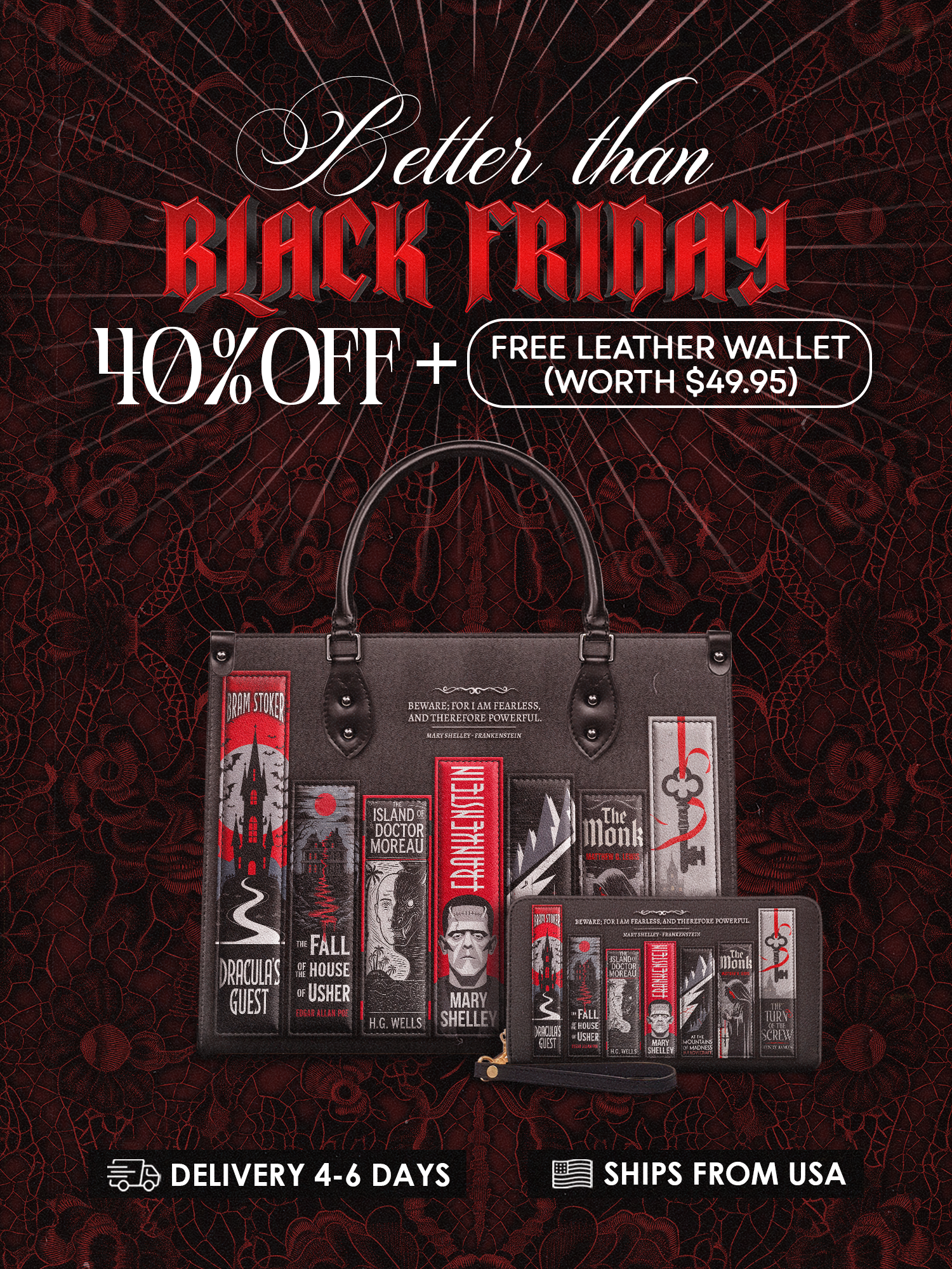 "The Fearless Collection" Leather Handbag Deal