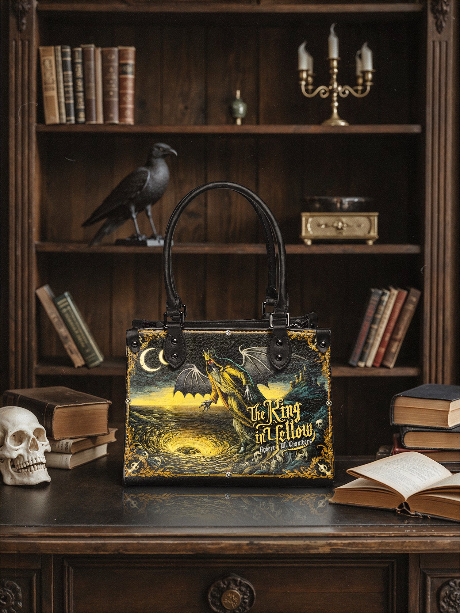 "The King In Yellow" Small Leather Handbag Deal