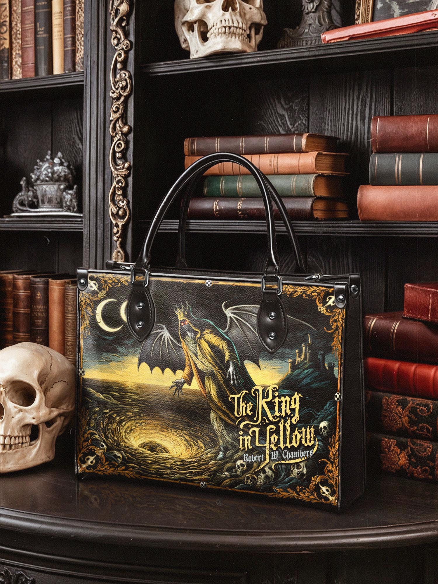"The King In Yellow" Leather Handbag Today's Deal