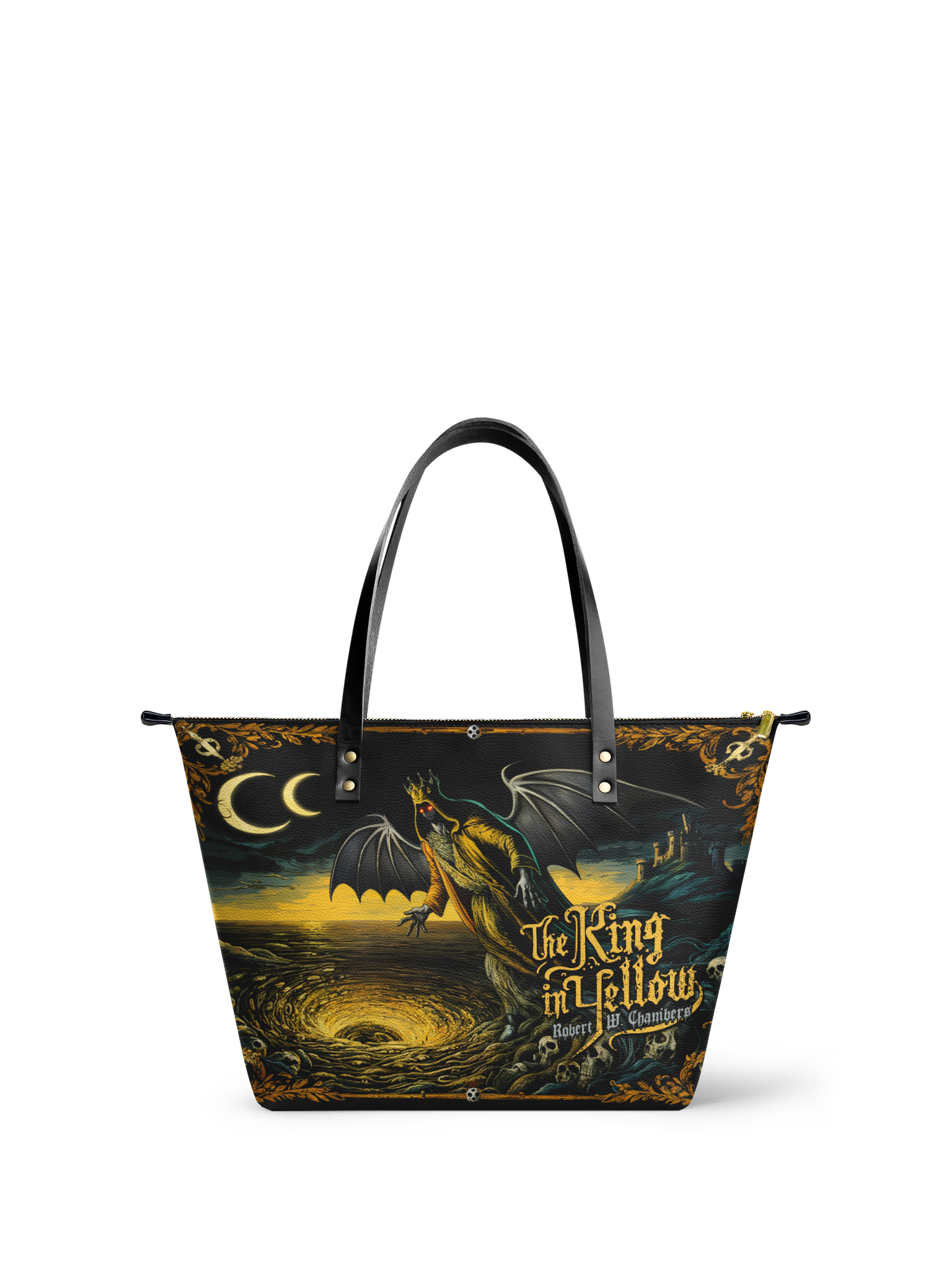 "The King In Yellow" Leather Tote Bag