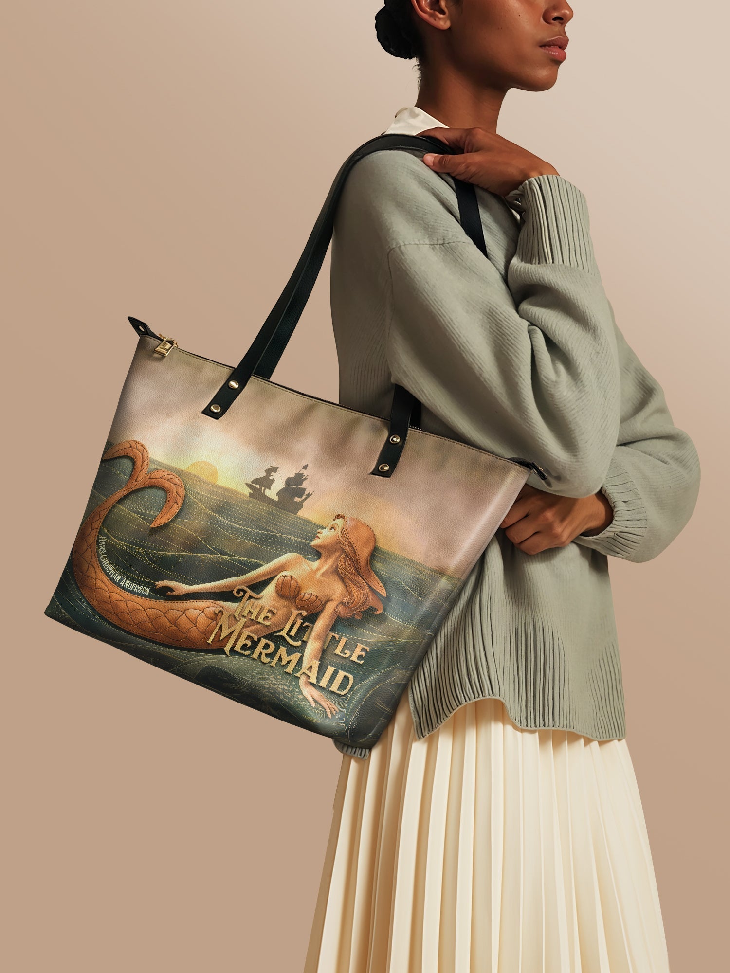 "Mermaid’s Sacrifice" Leather Tote Bag Deal