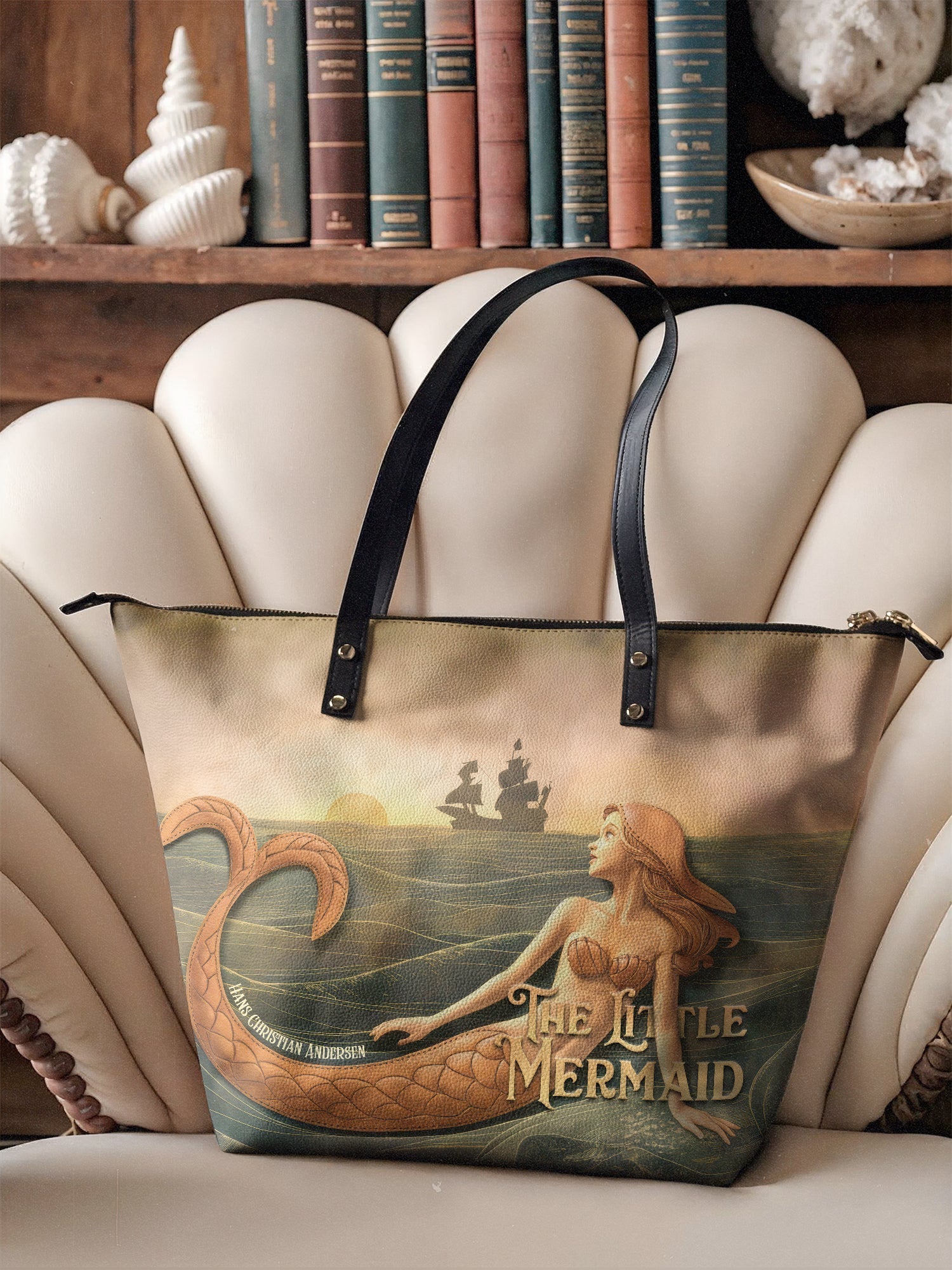"Mermaid’s Sacrifice" Leather Tote Bag Deal