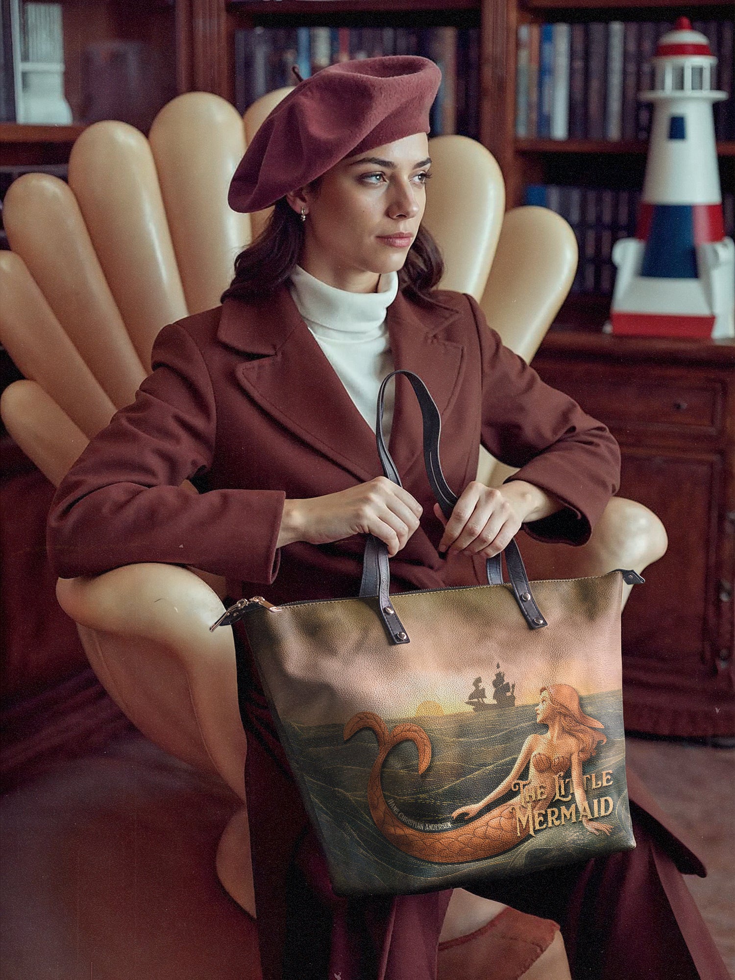 "Mermaid’s Sacrifice" Leather Tote Bag Deal