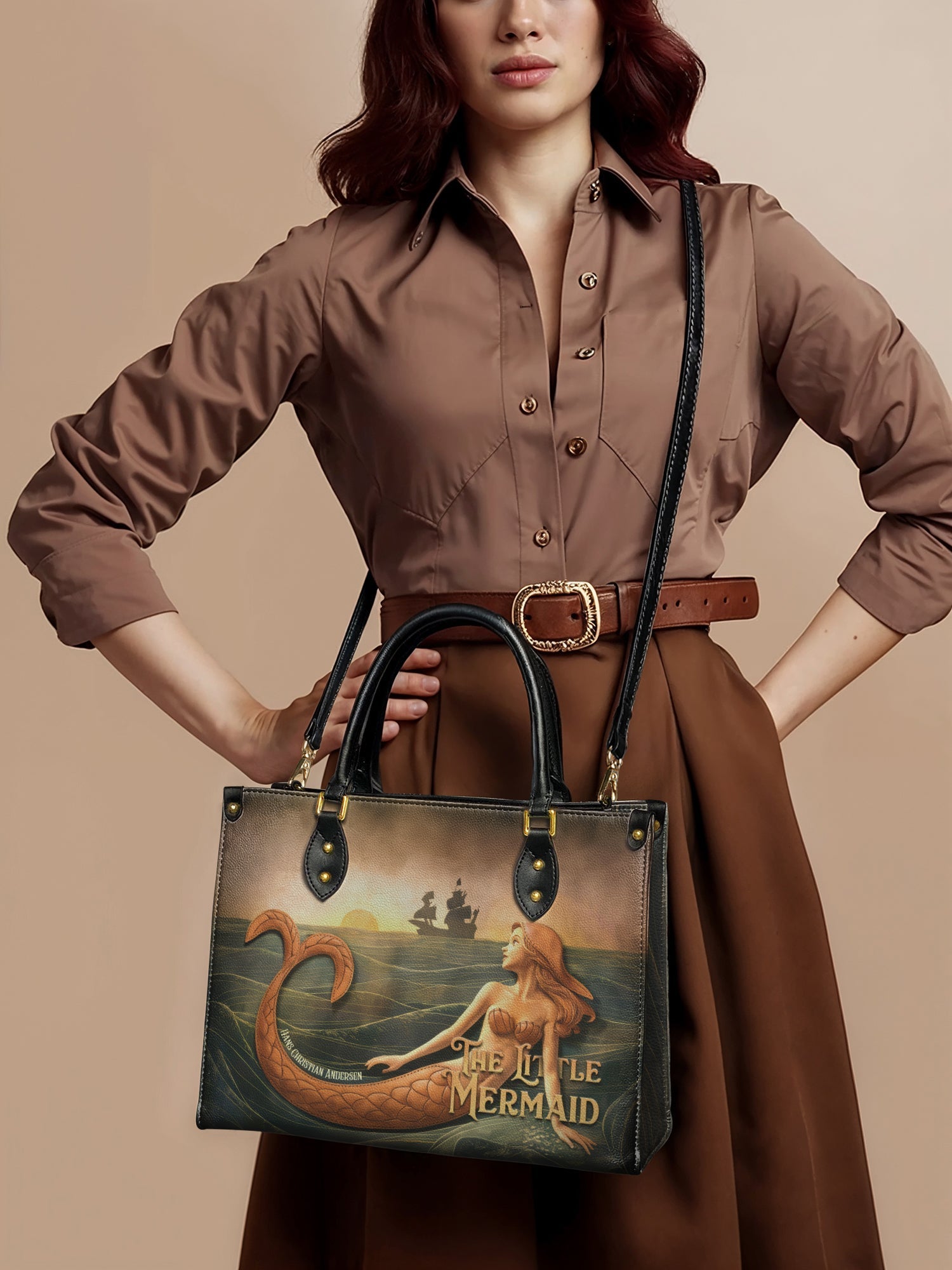 "Mermaid’s Sacrifice" Leather Handbag