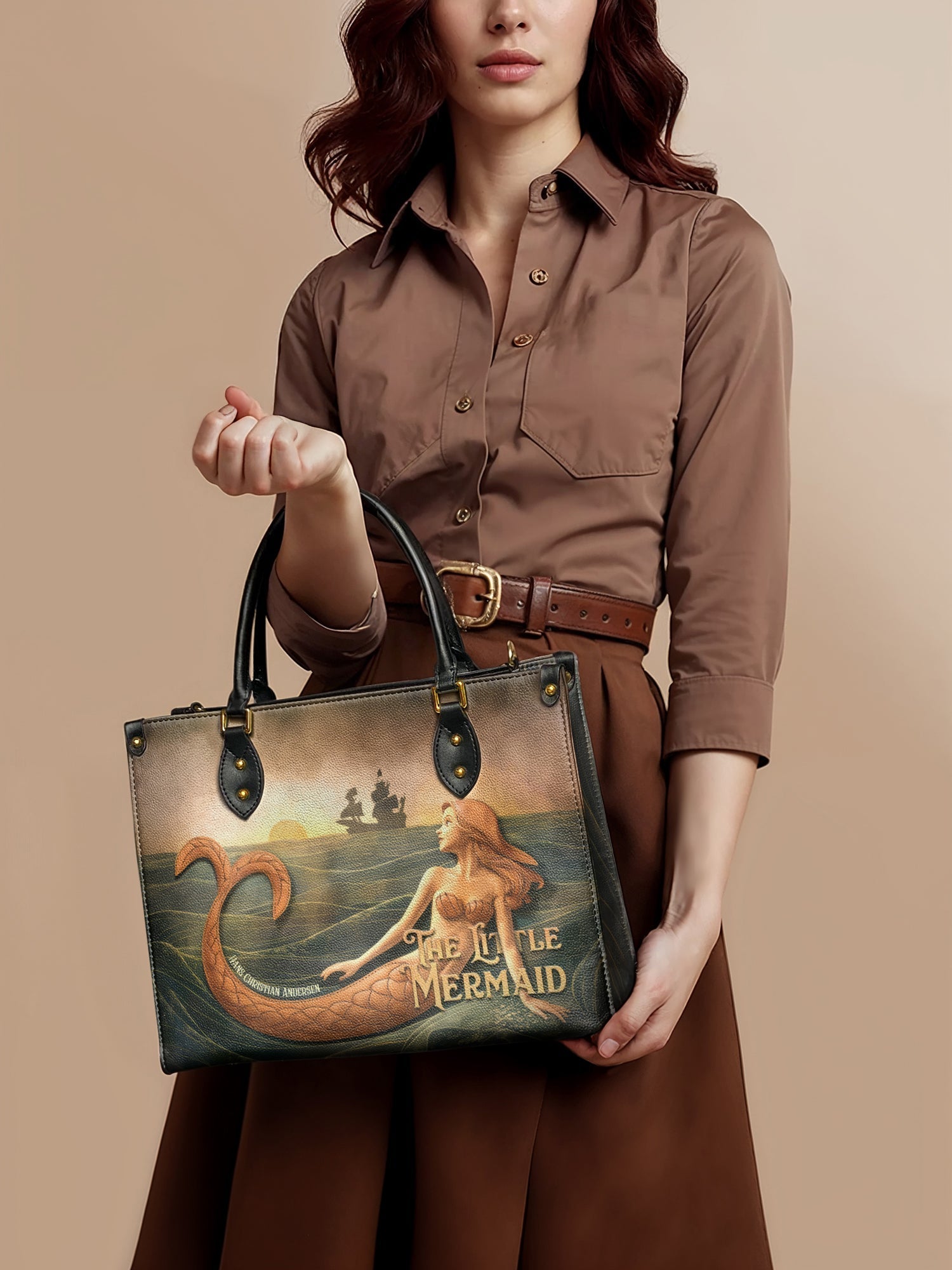 "Mermaid’s Sacrifice" Leather Handbag
