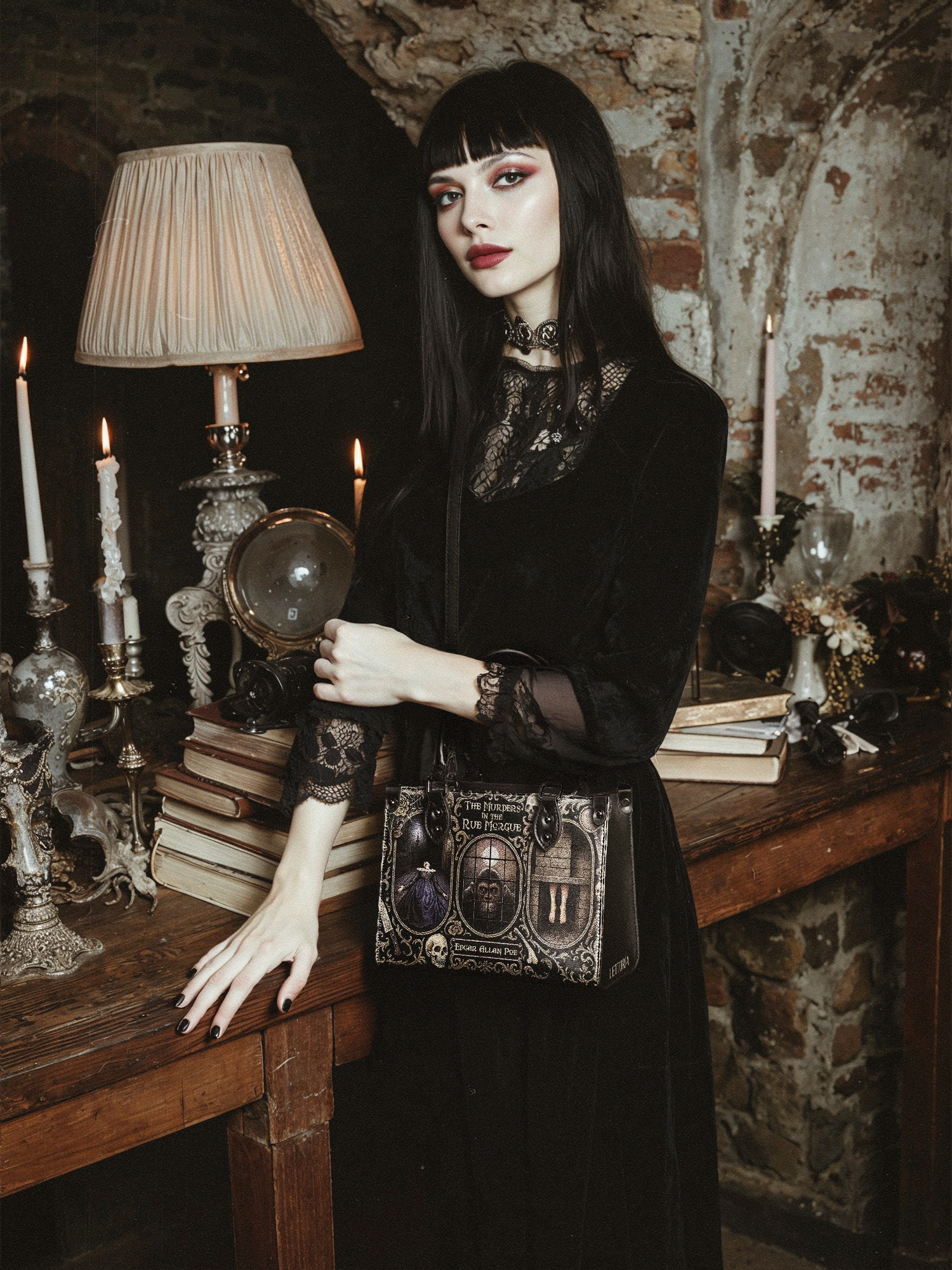 "The Murders In The Rue Morgue" Small Leather Handbag Deal