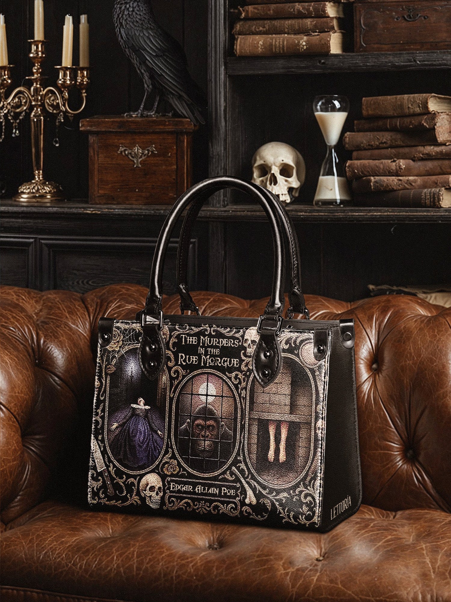 "The Murders In The Rue Morgue" Small Leather Handbag Deal