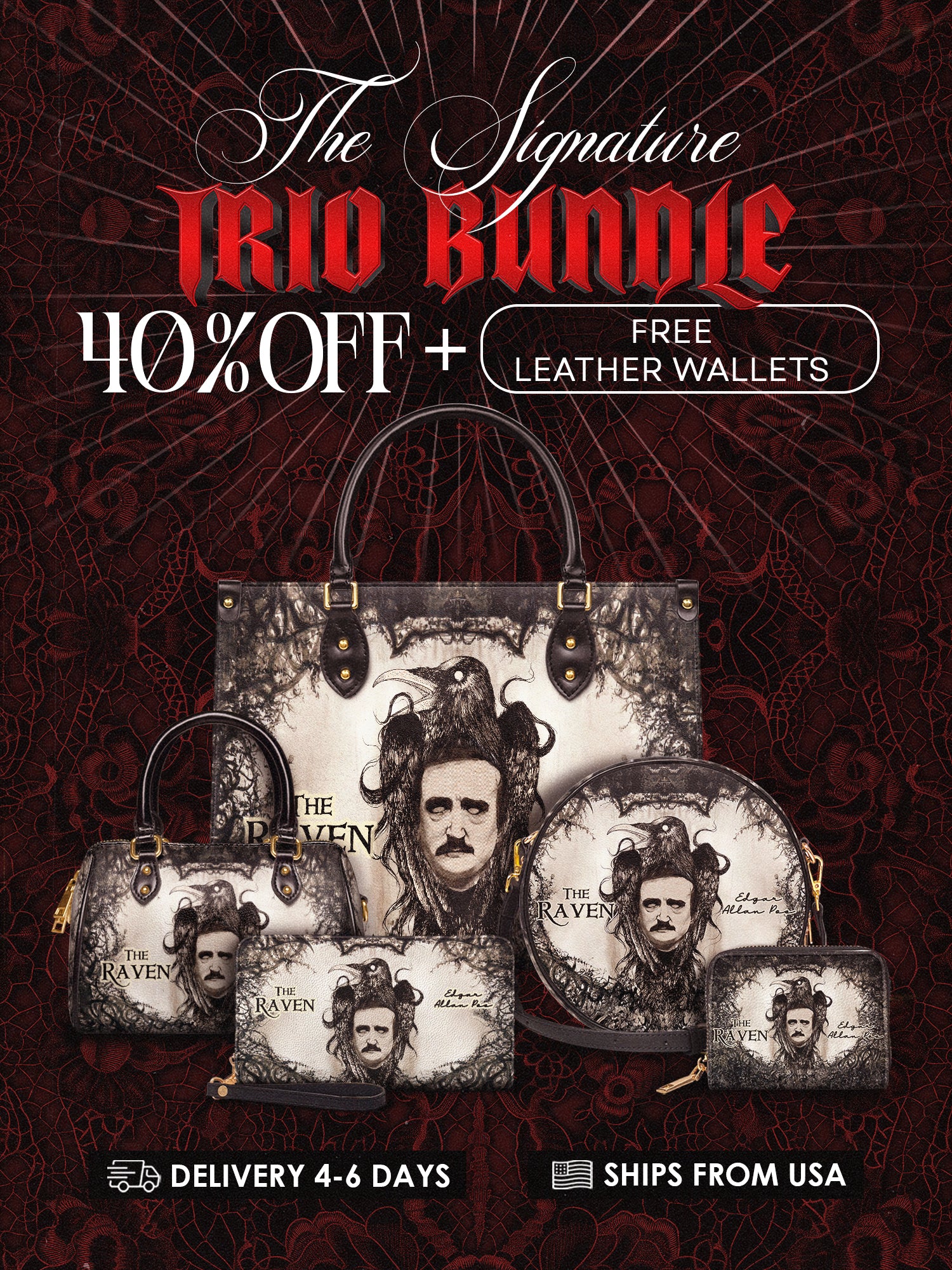 "The Raven" The Signature Trio Bundle