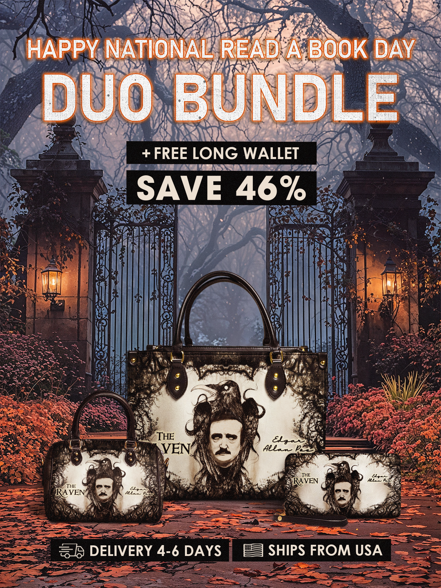 "The Raven" National Read A Book Day Bundle