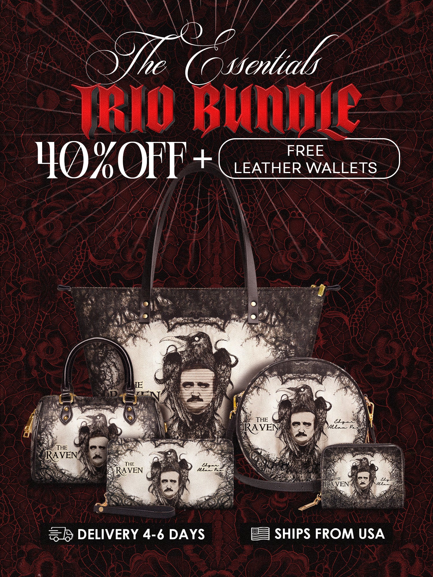 "The Raven" The Essentials Trio Bundle