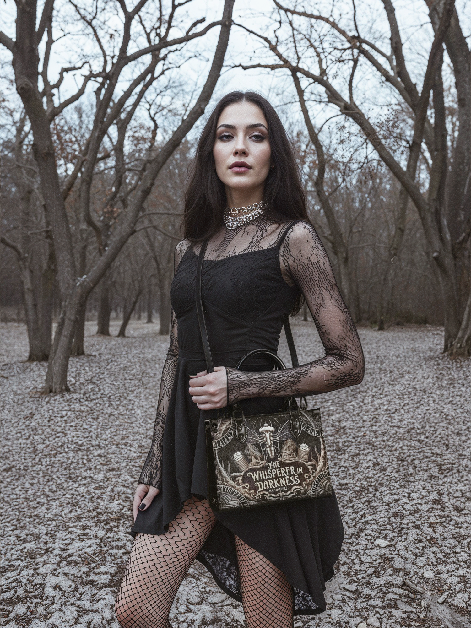 "The Whisperer In Darkness" Small Leather Handbag Deal