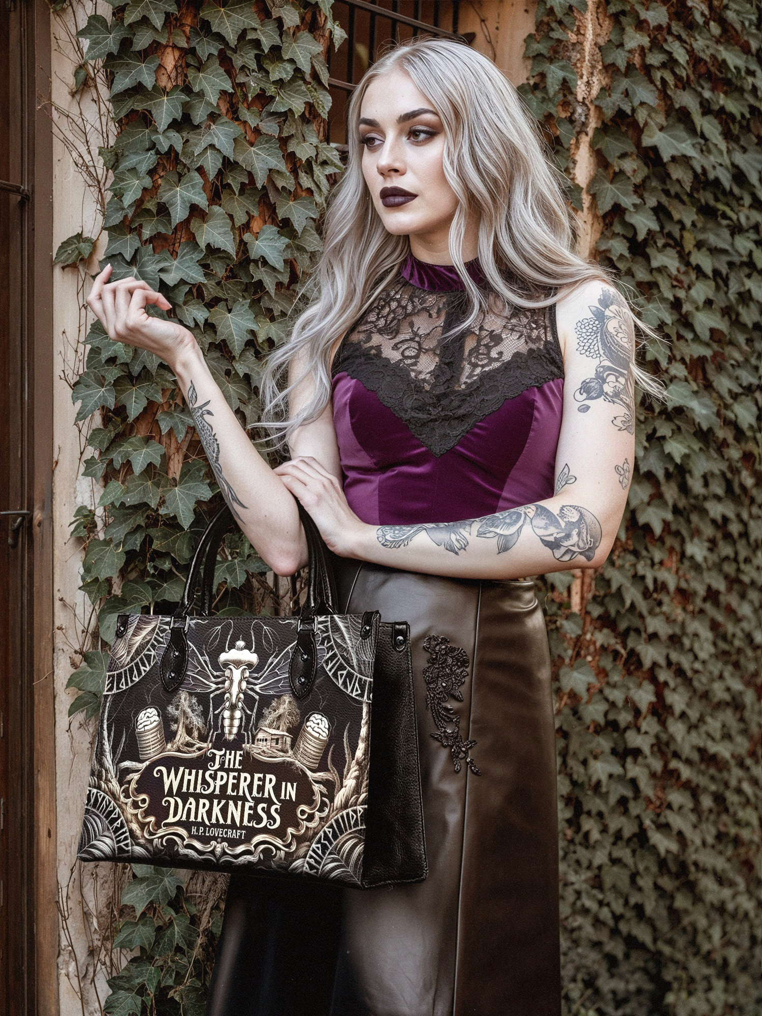 "The Whisperer In Darkness" Leather Handbag Deal