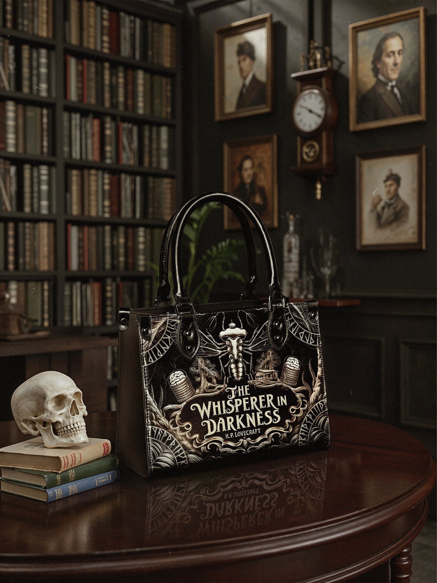 "The Whisperer In Darkness" Small Leather Handbag Deal