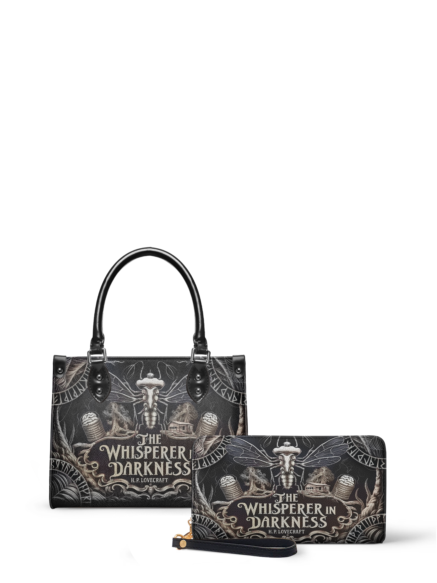 "The Whisperer In Darkness" Small Leather Handbag Deal